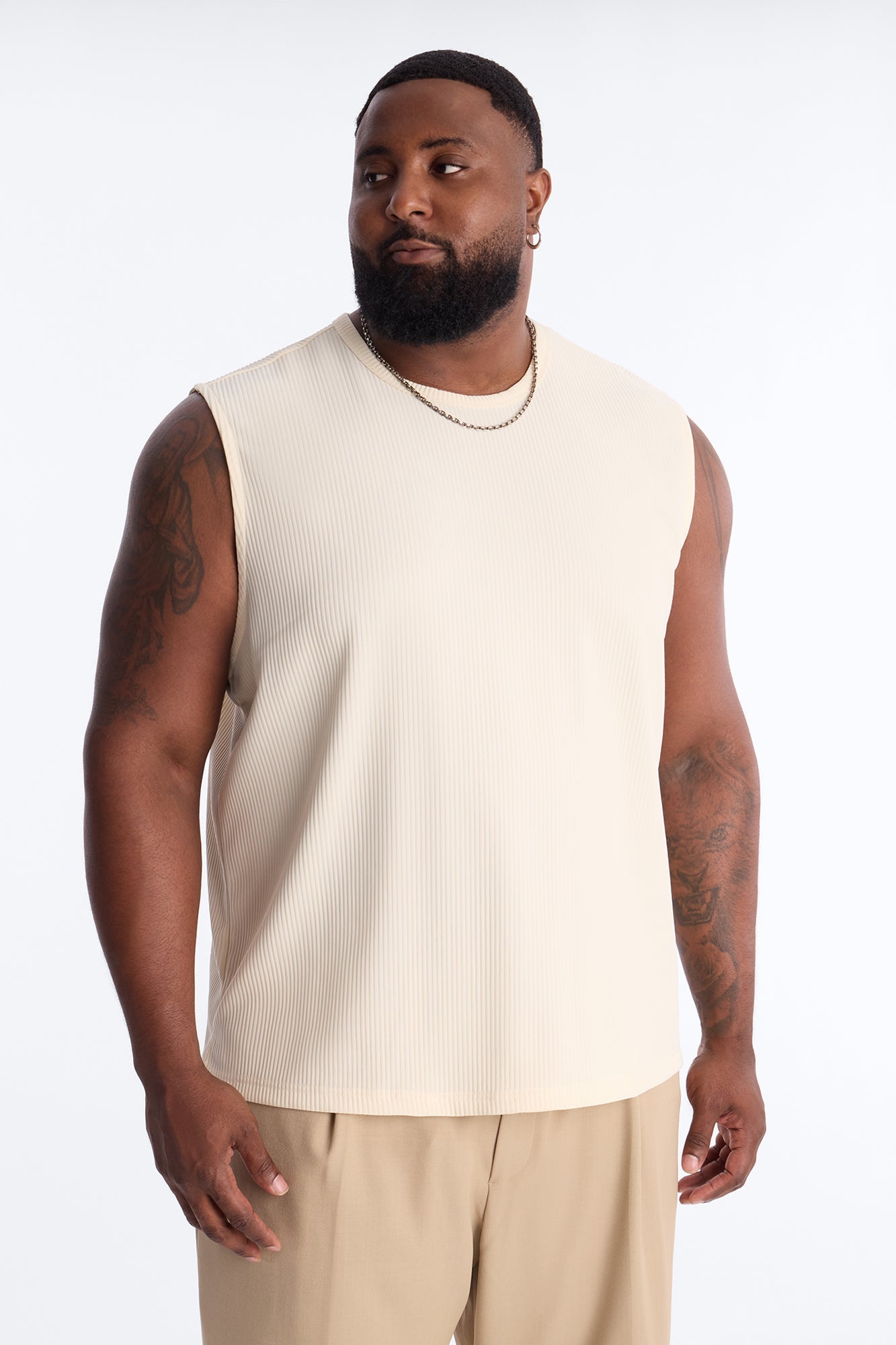 Show Up Muscle Tank - Off White