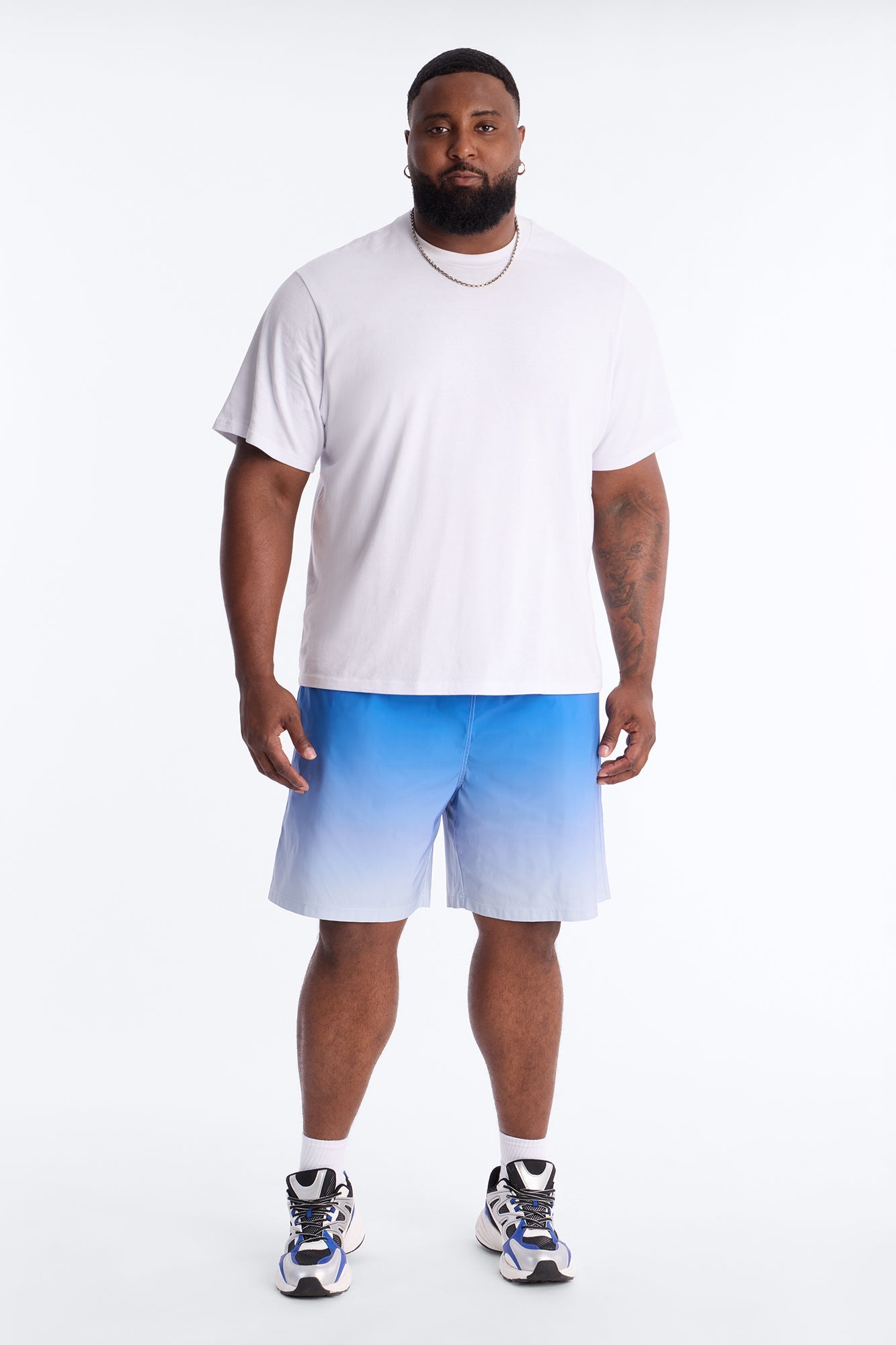Relaxed Fade Away Ombre Short - Blue