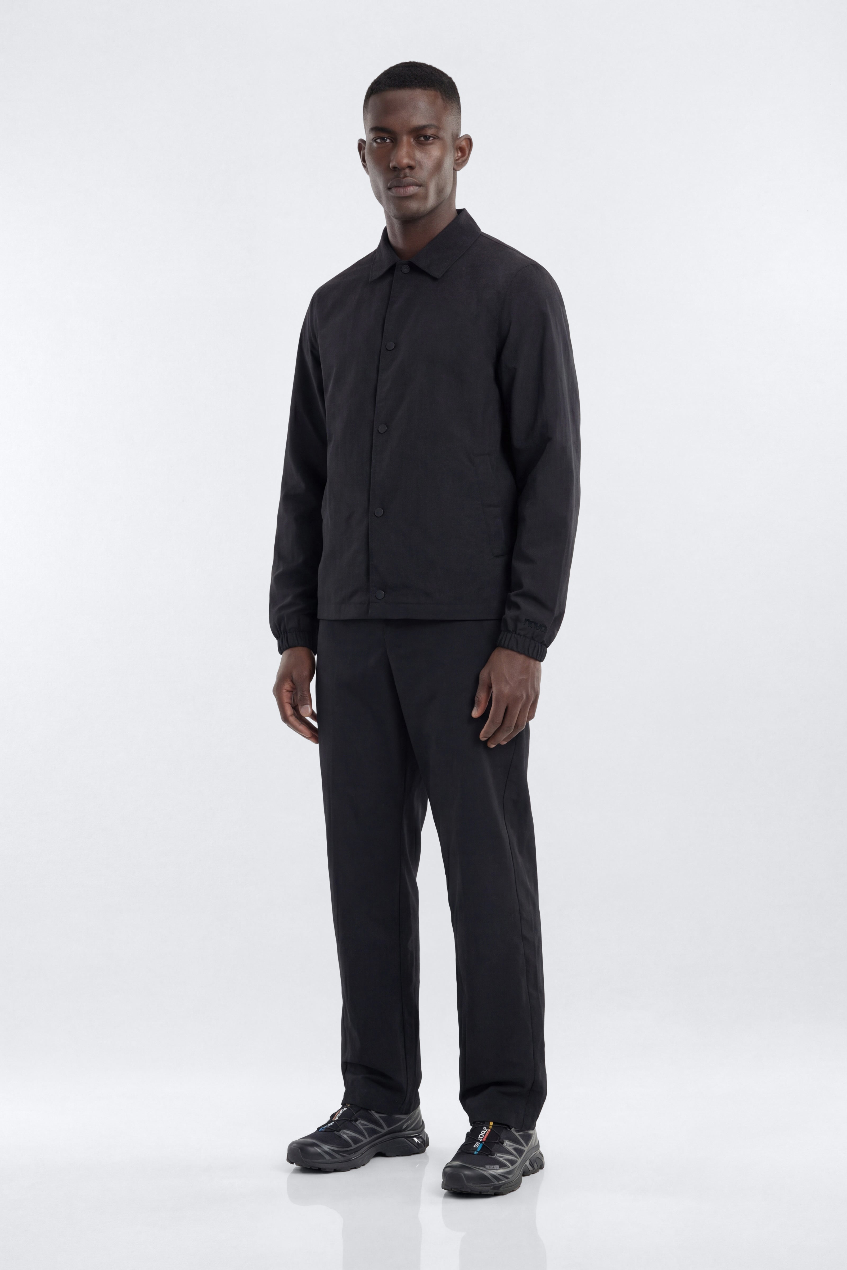CoreNylon 32″ Front Snap Active Pants - Black