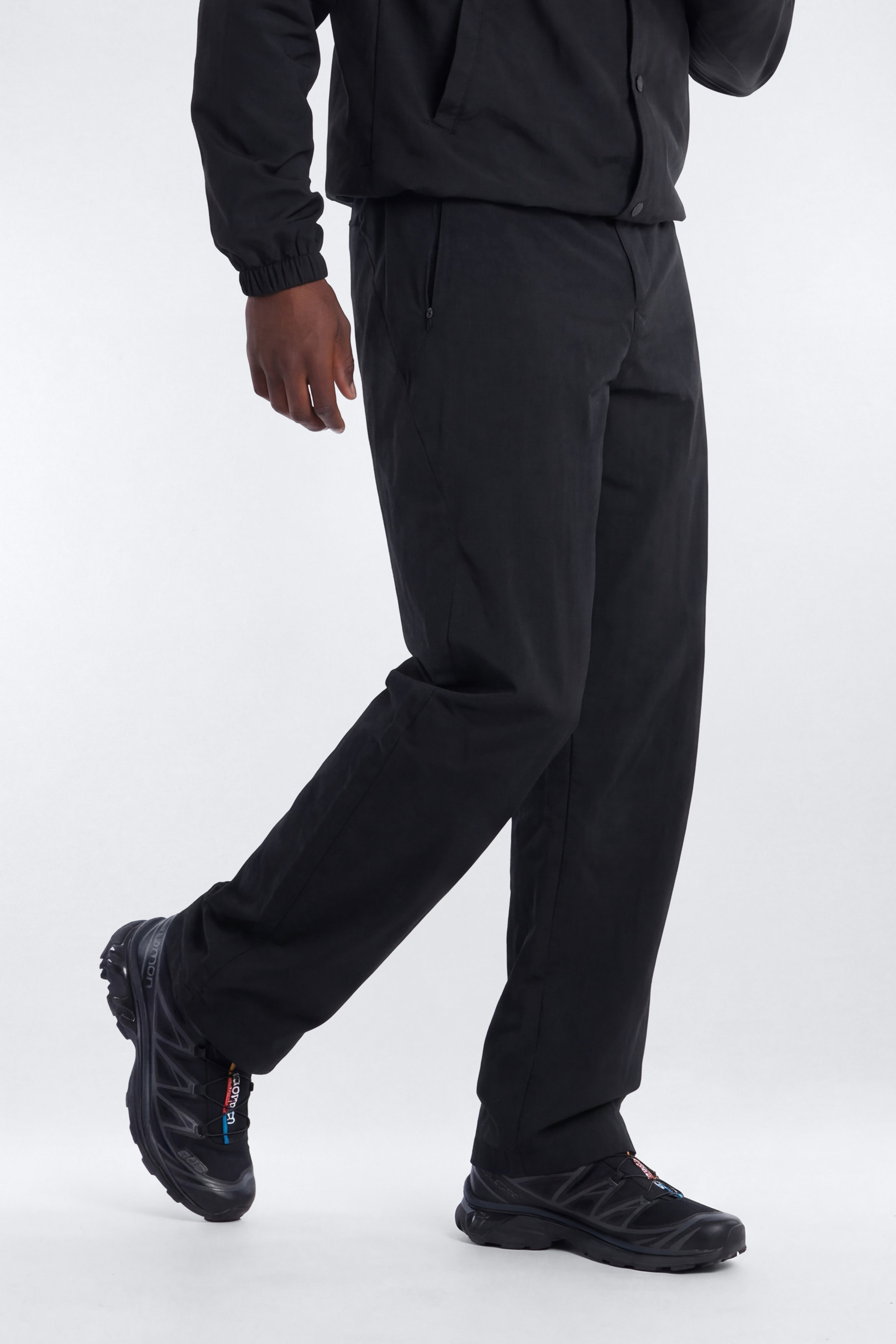 CoreNylon 32″ Front Snap Active Pants - Black