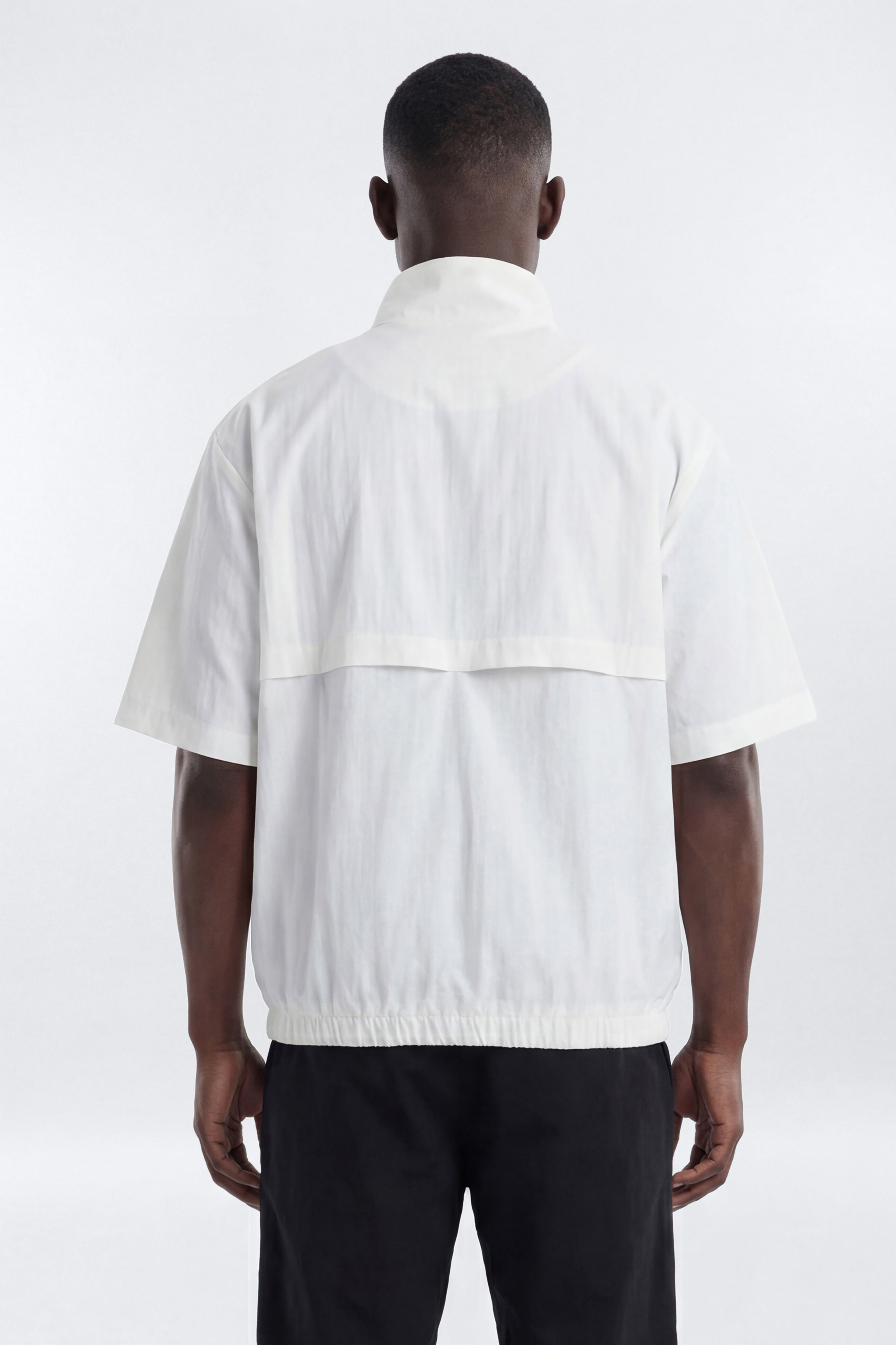 CoreNylon Short Sleeve Quarter Zip Jacket Top - Bright White