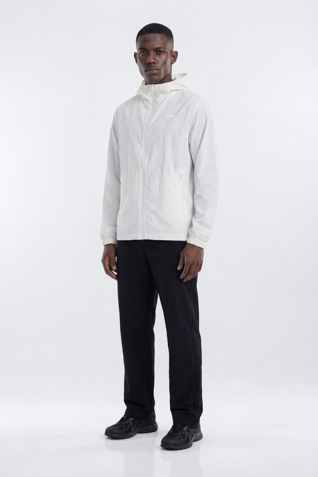 CoreNylon Hooded Full Zip Jacket - Bright White