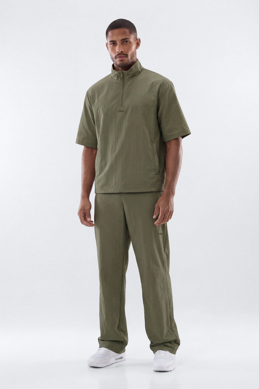 CoreNylon 32″ Front Snap Active Pants - Moss