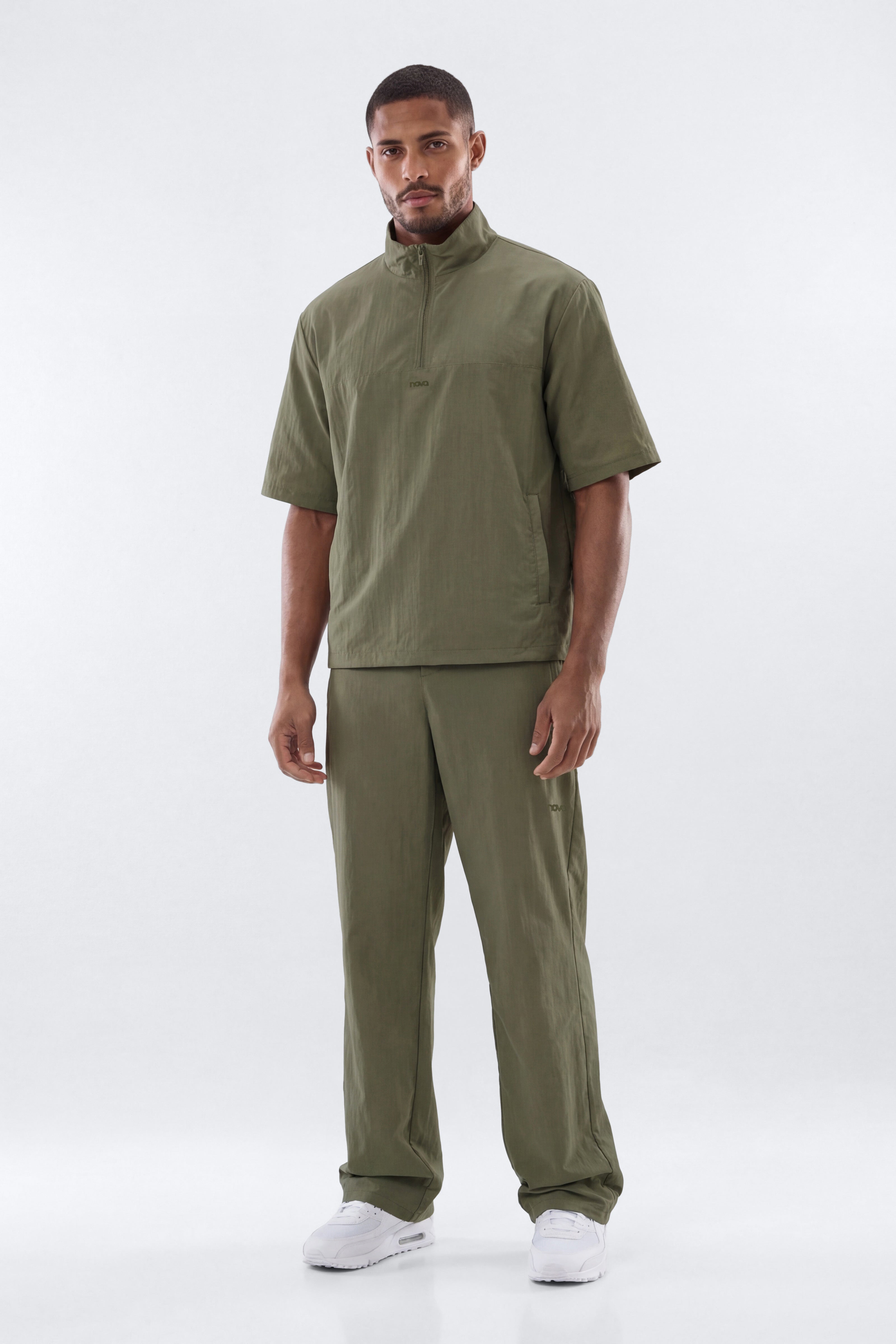 CoreNylon 32″ Front Snap Active Pants - Moss