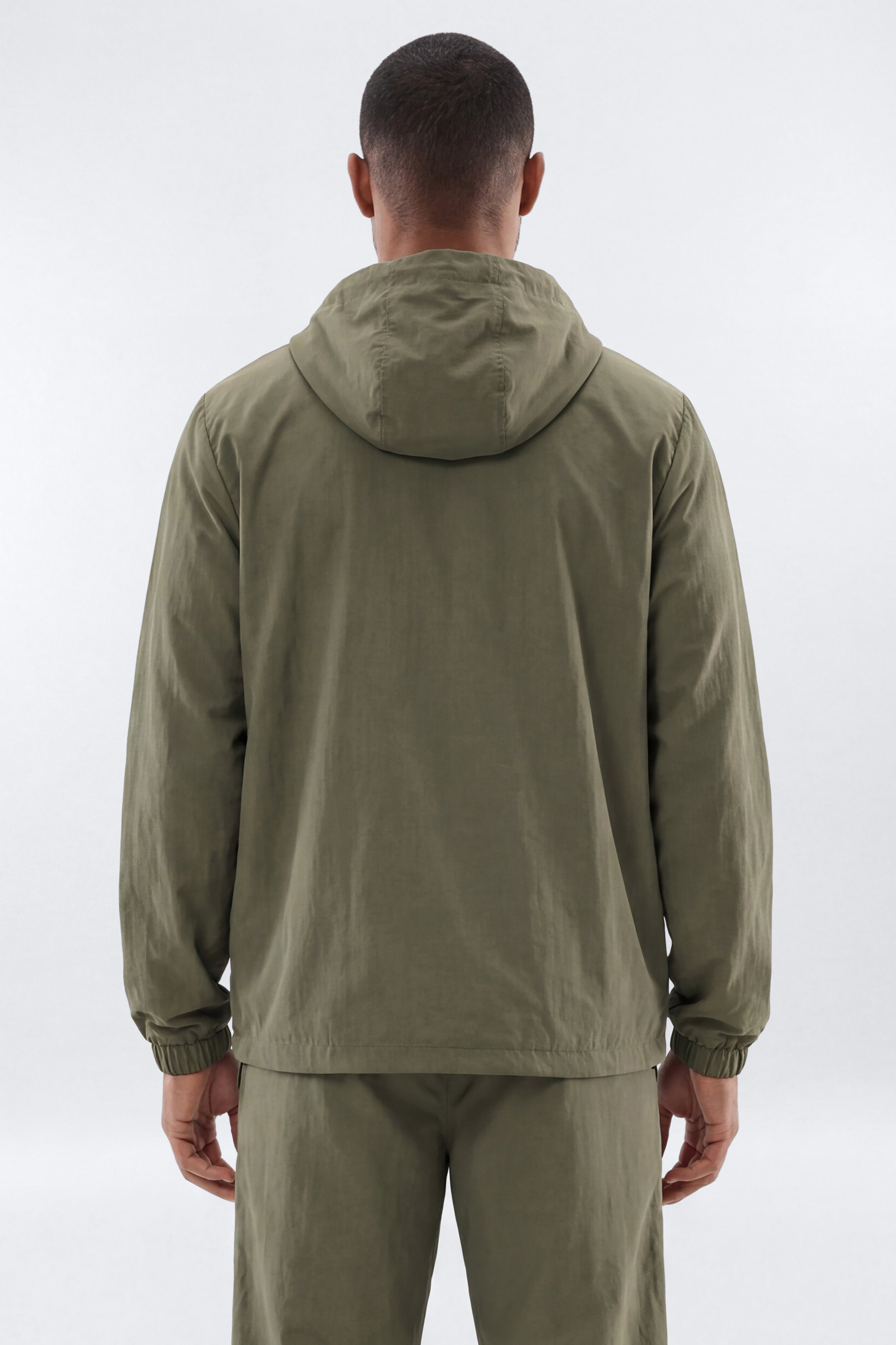 CoreNylon Hooded Full Zip Jacket - Moss