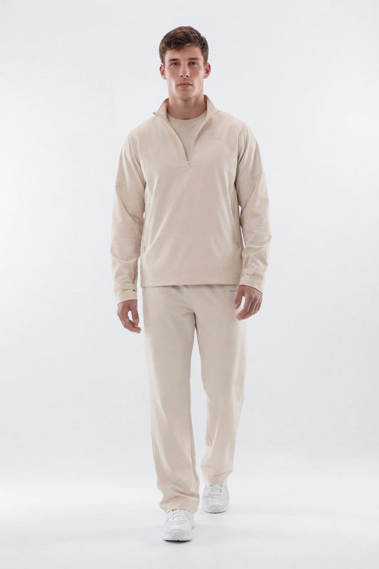 ActiveNylon™ Half Zip Pullover Jacket - Oat Milk