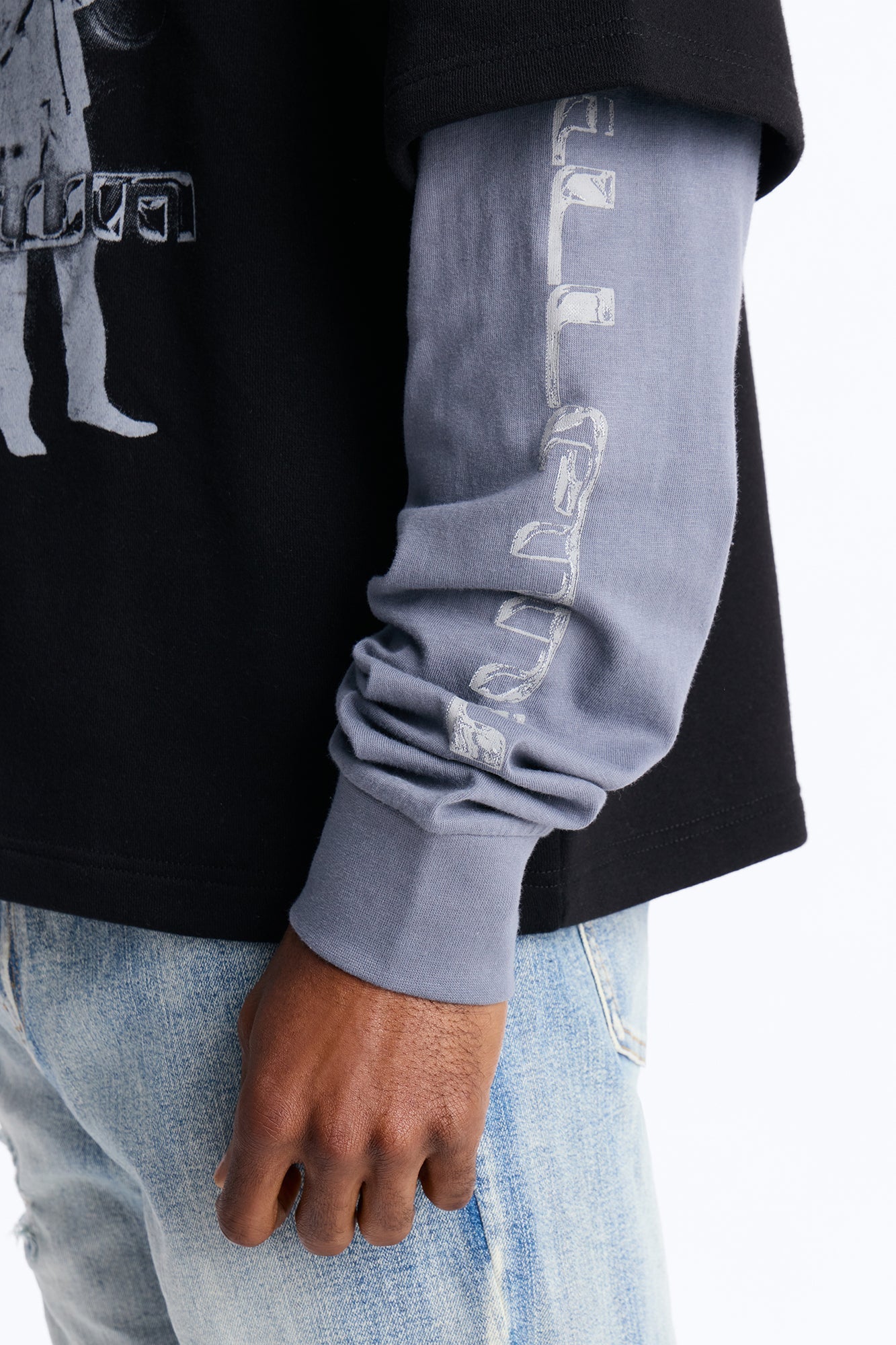 Backstreet Boys Larger Than Life Oversized Fleece Twofer - Black Wash