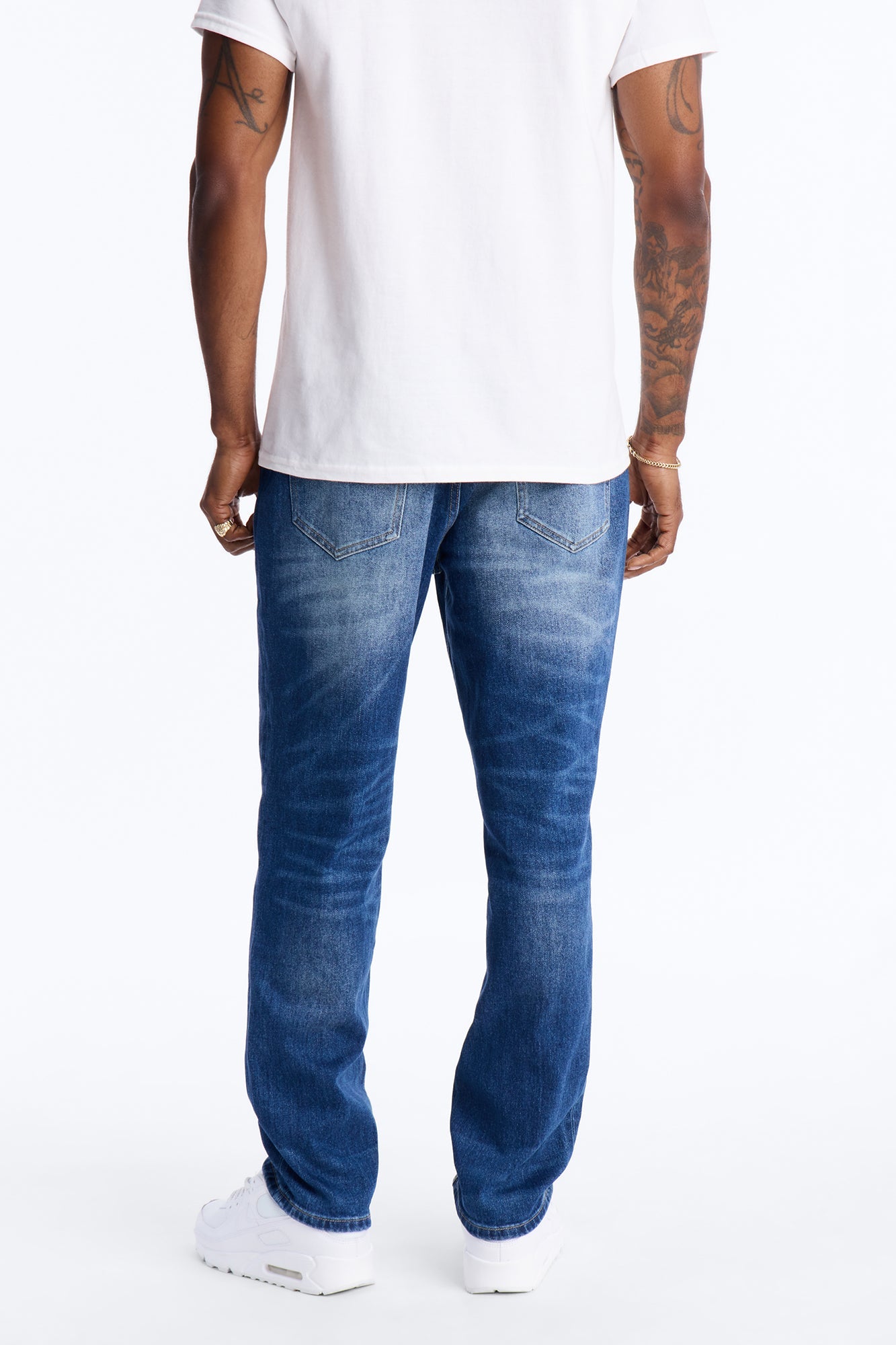 With It Slim Jeans - Medium Blue Wash