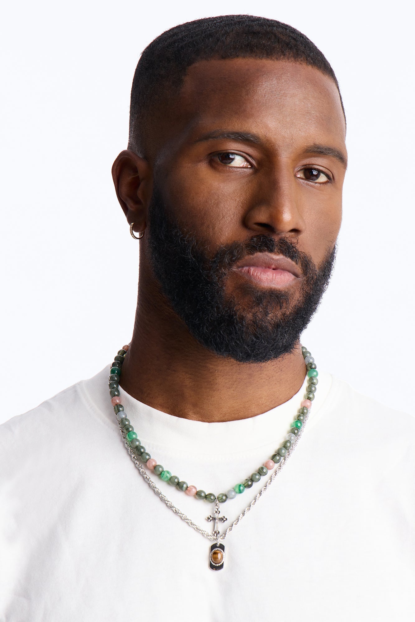 Blessed Chain Necklace Set - Silver