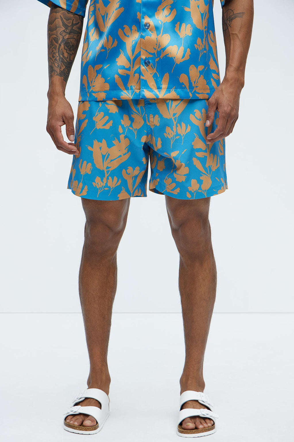 Bloom Off Swim Trunk - Blue/combo