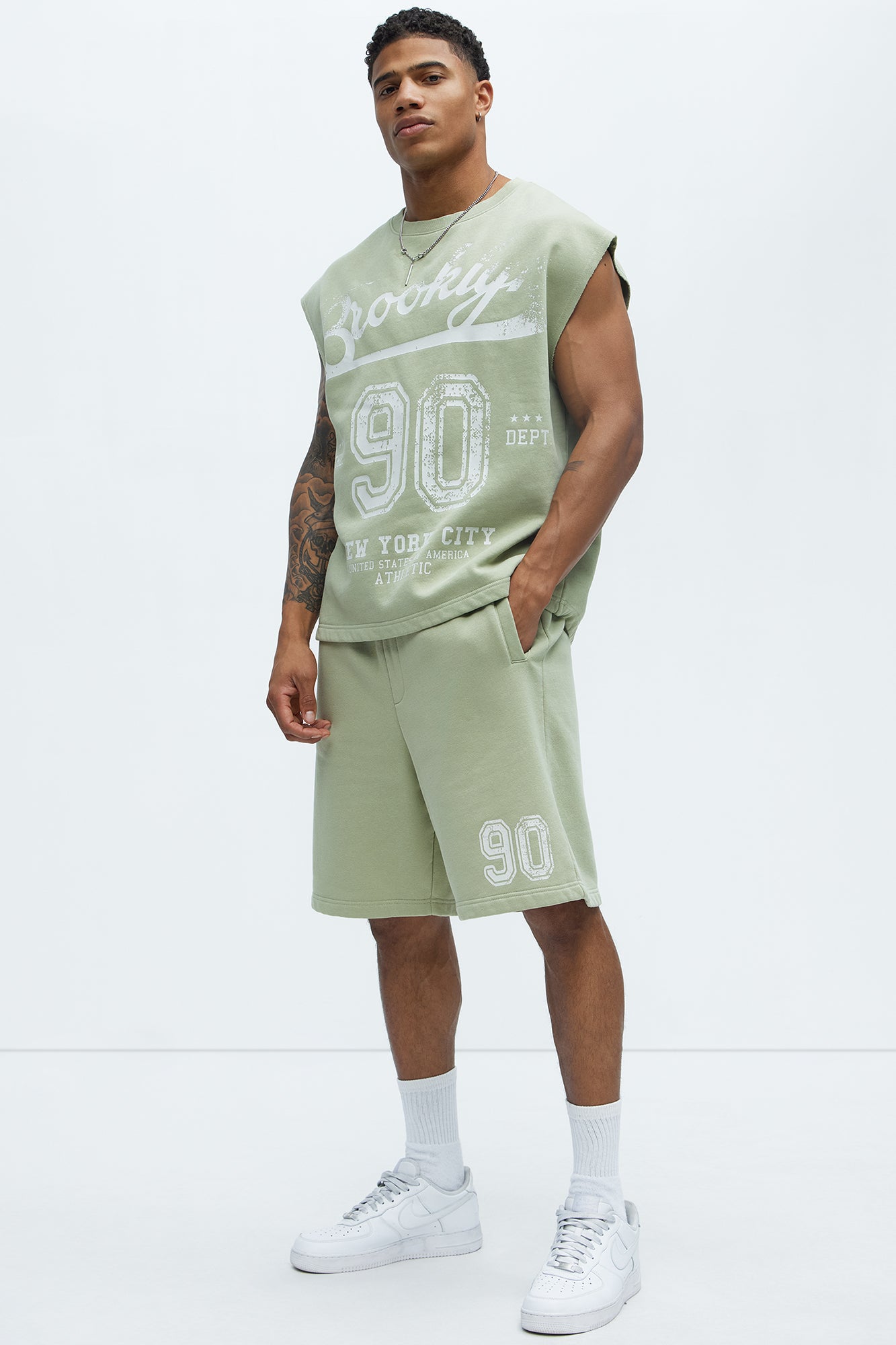 90s Sweatshorts - Green