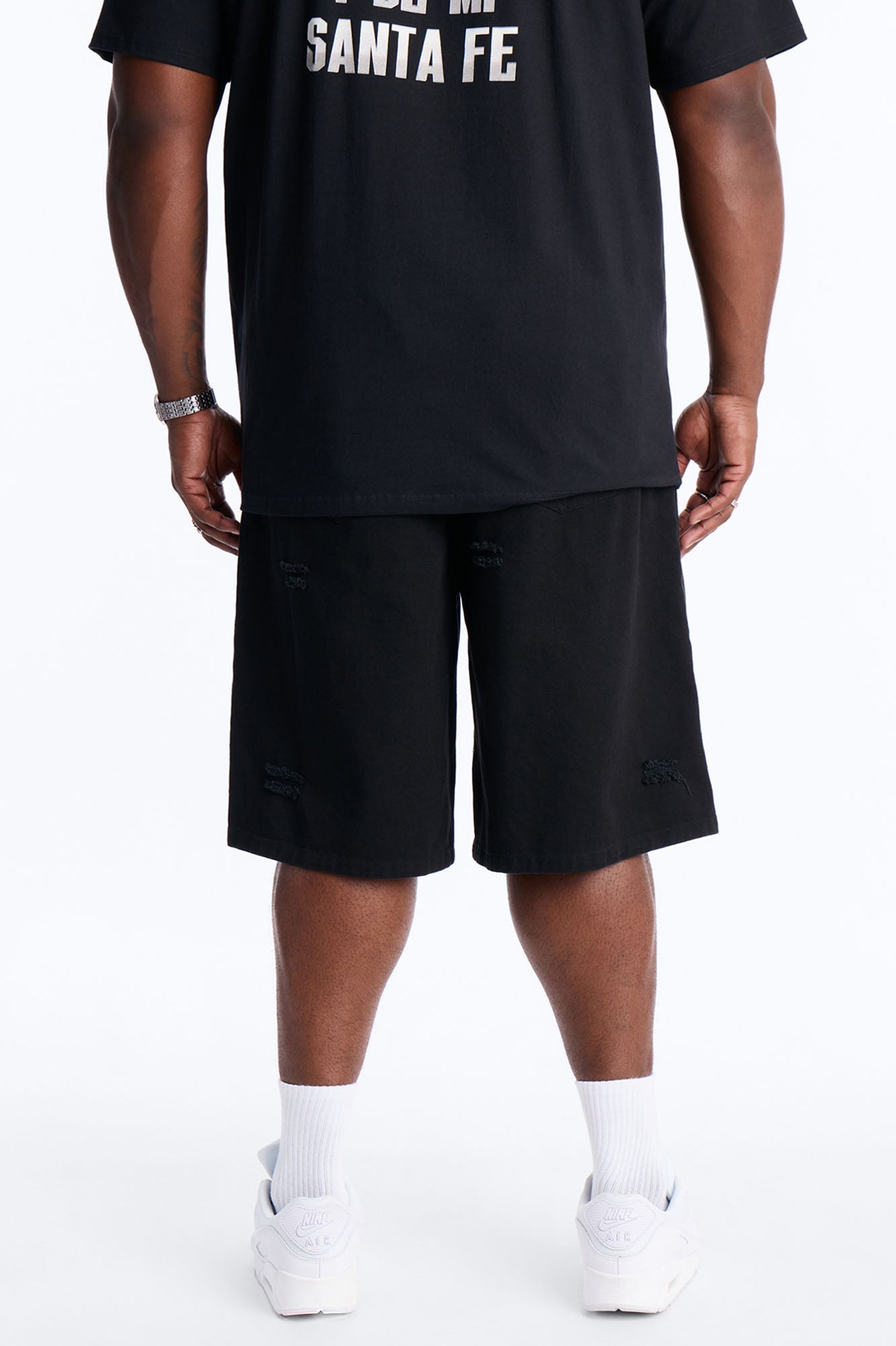 Baggy Mirage Zone Paneled Short - Black