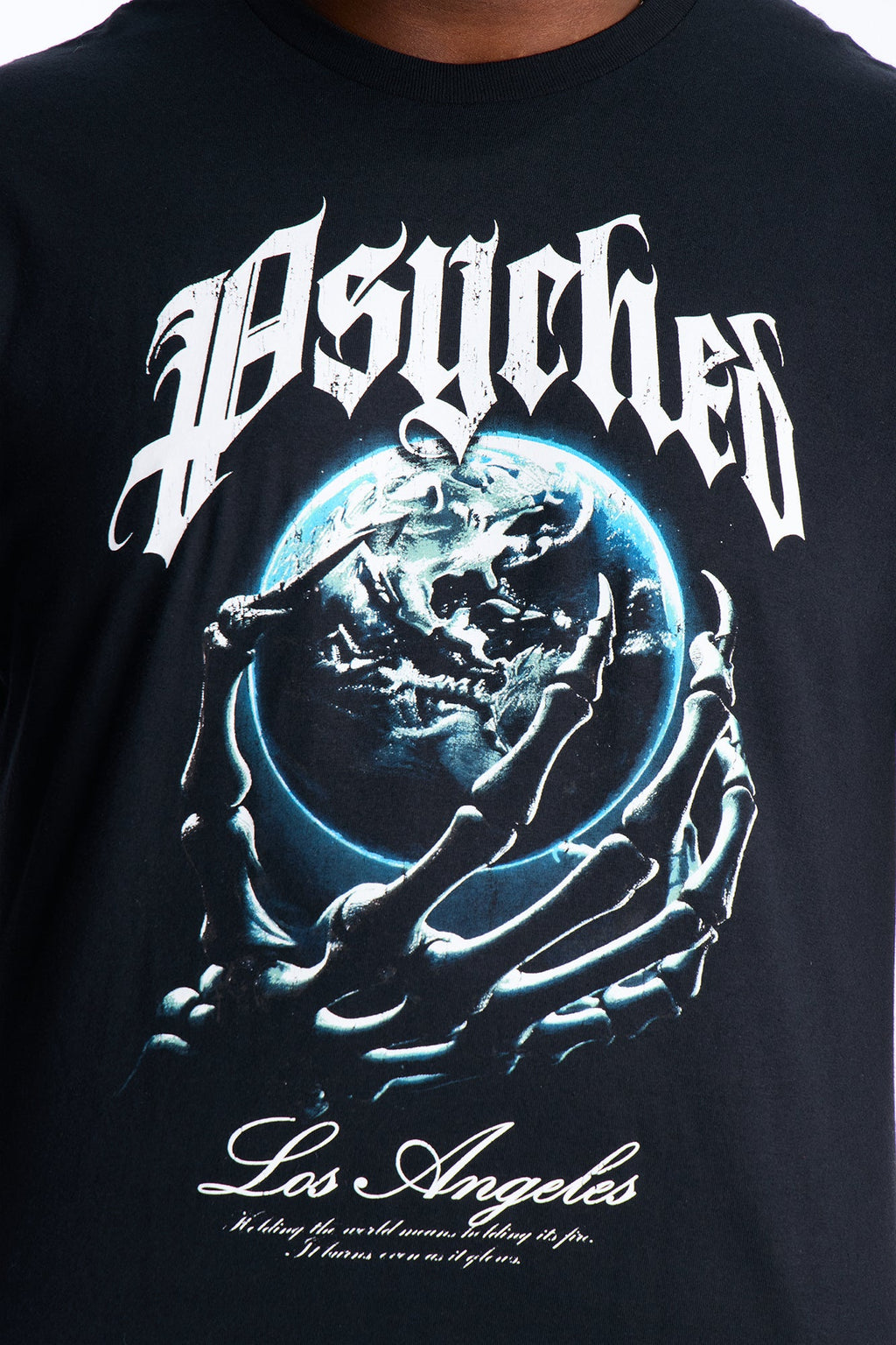Psyched Worldwide Short Sleeve Tee - Black