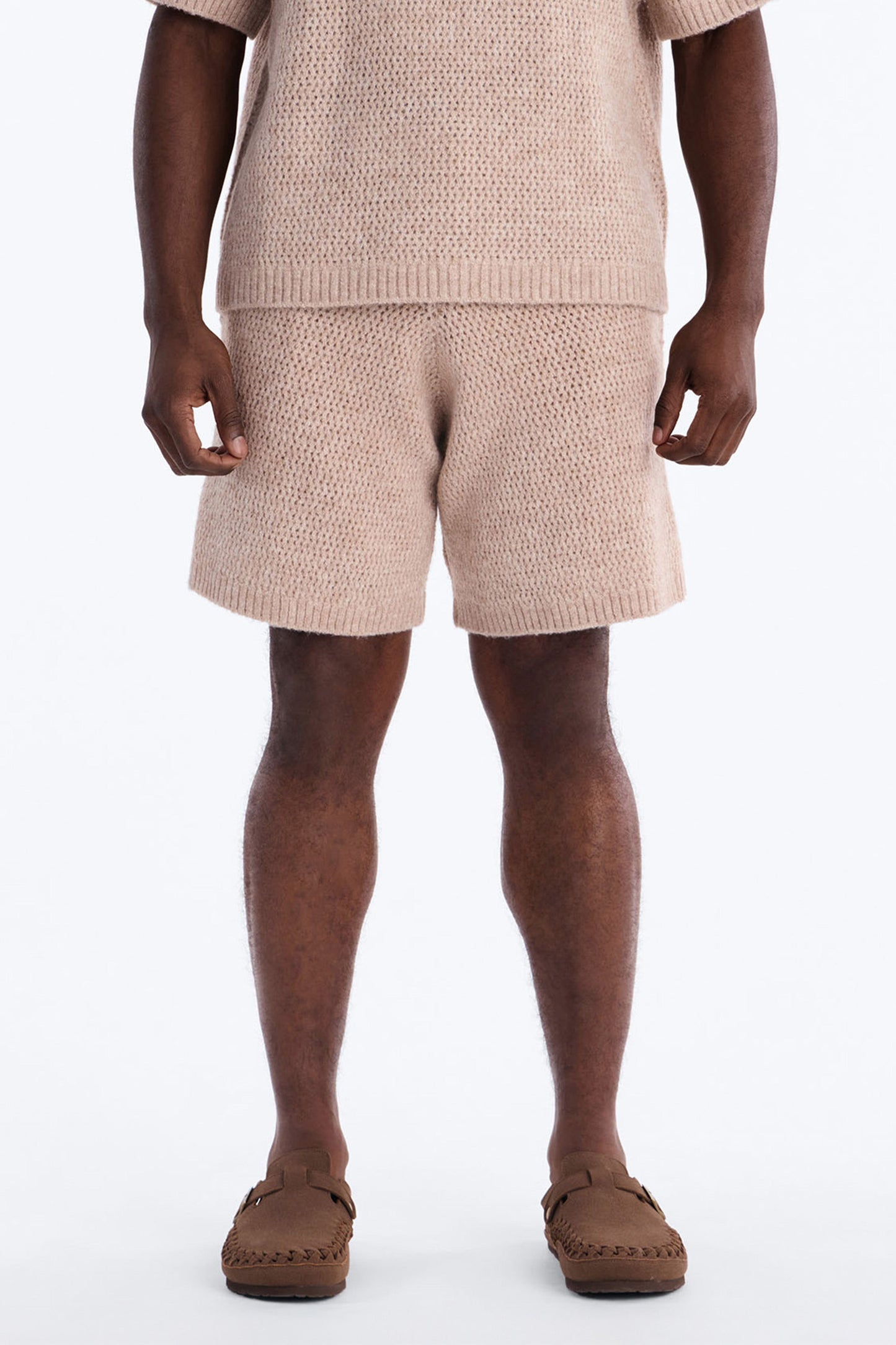 Relaxed Venice Sweater Short - Stone