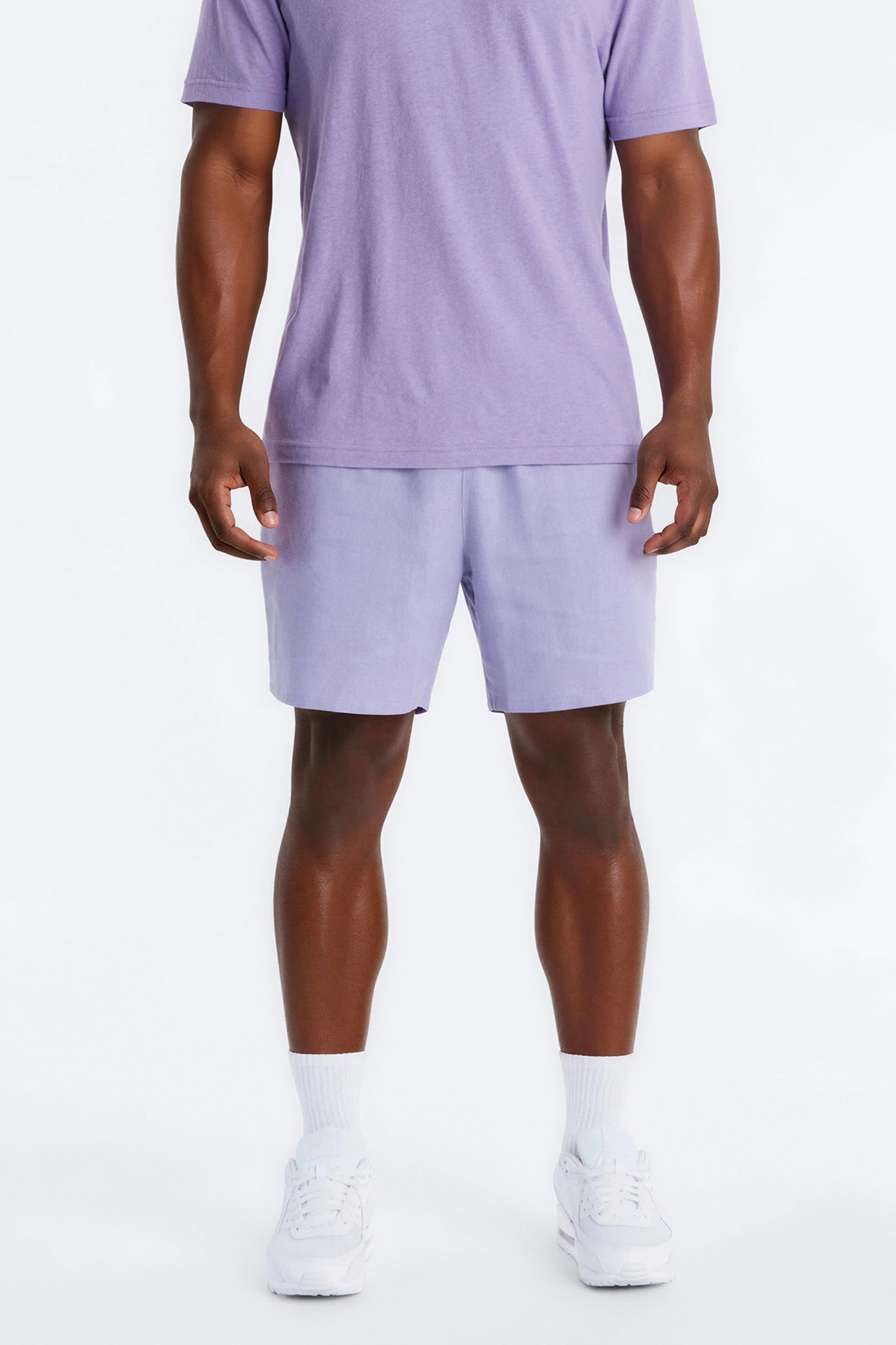 Bahamas Linen Slim Short - Lavender