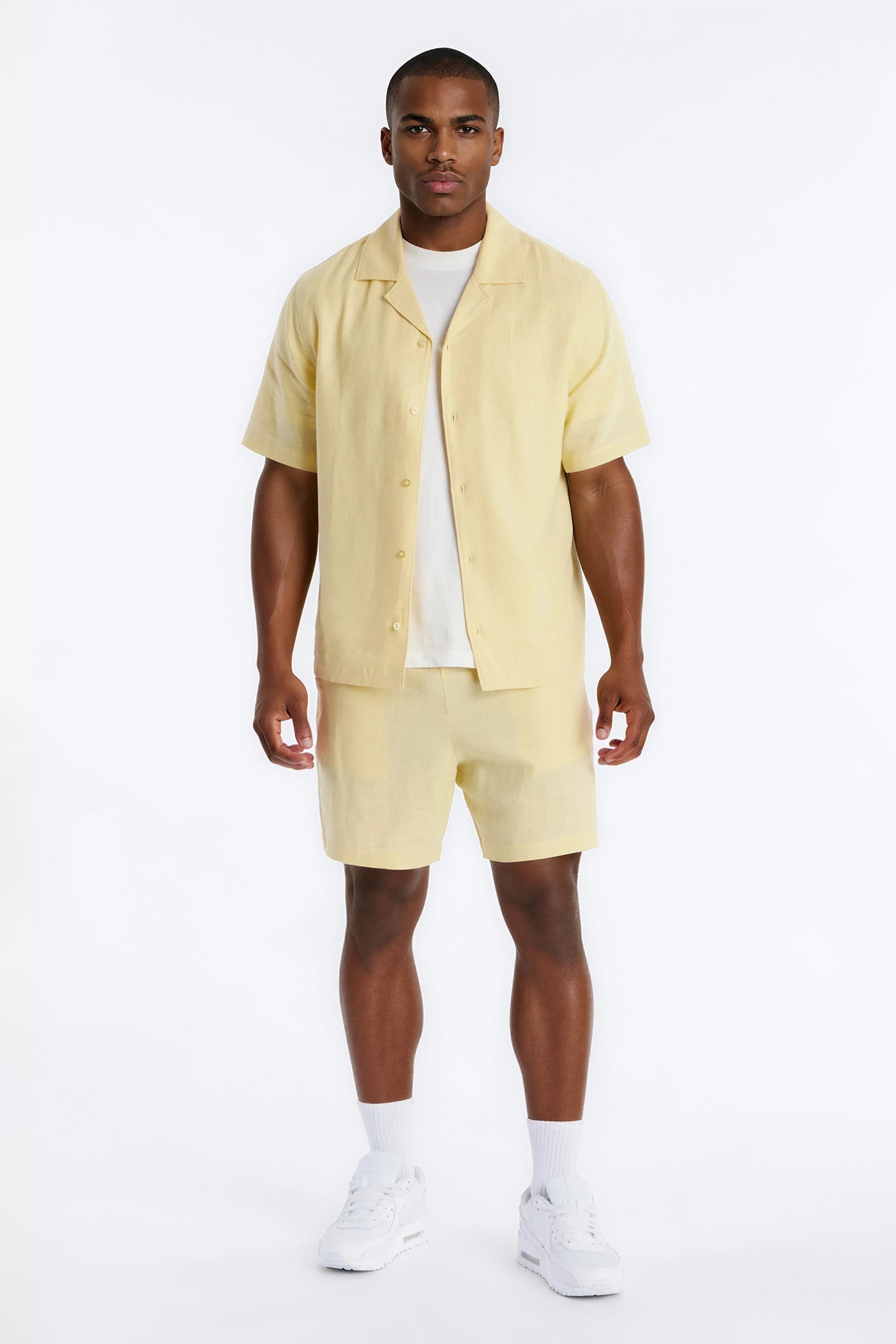 Bahamas Linen Shorts - Butter Yellow