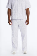 Straight Sahara Stripe Pant - White