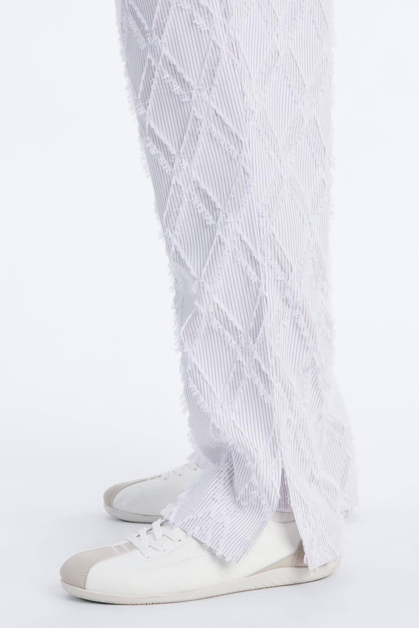 Straight Sahara Stripe Pant - White