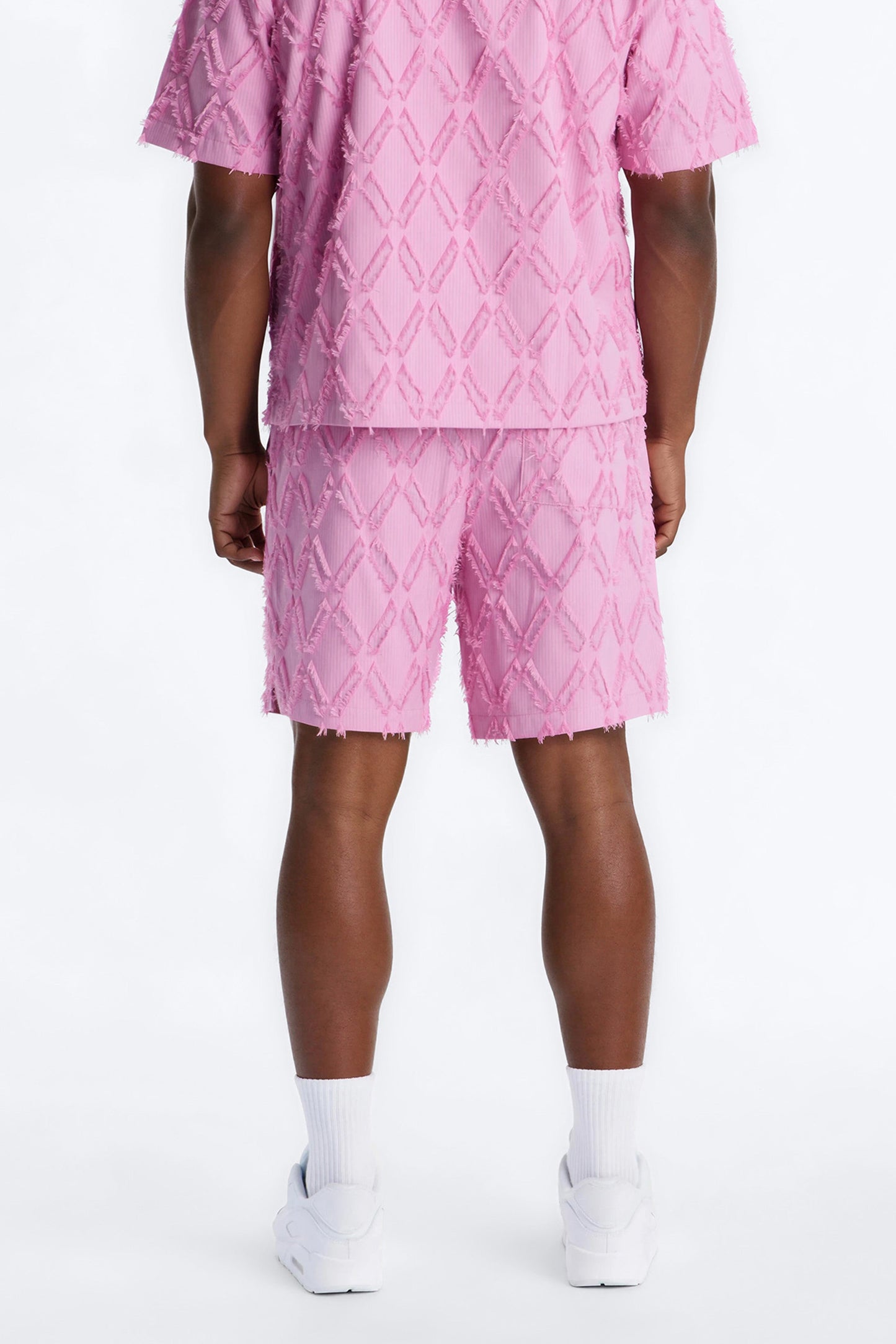 Relaxed Sahara Stripe Short - Mauve