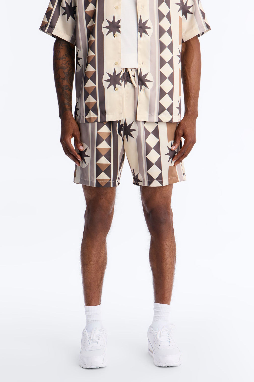 Toscana Geo Relaxed Short - Tan
