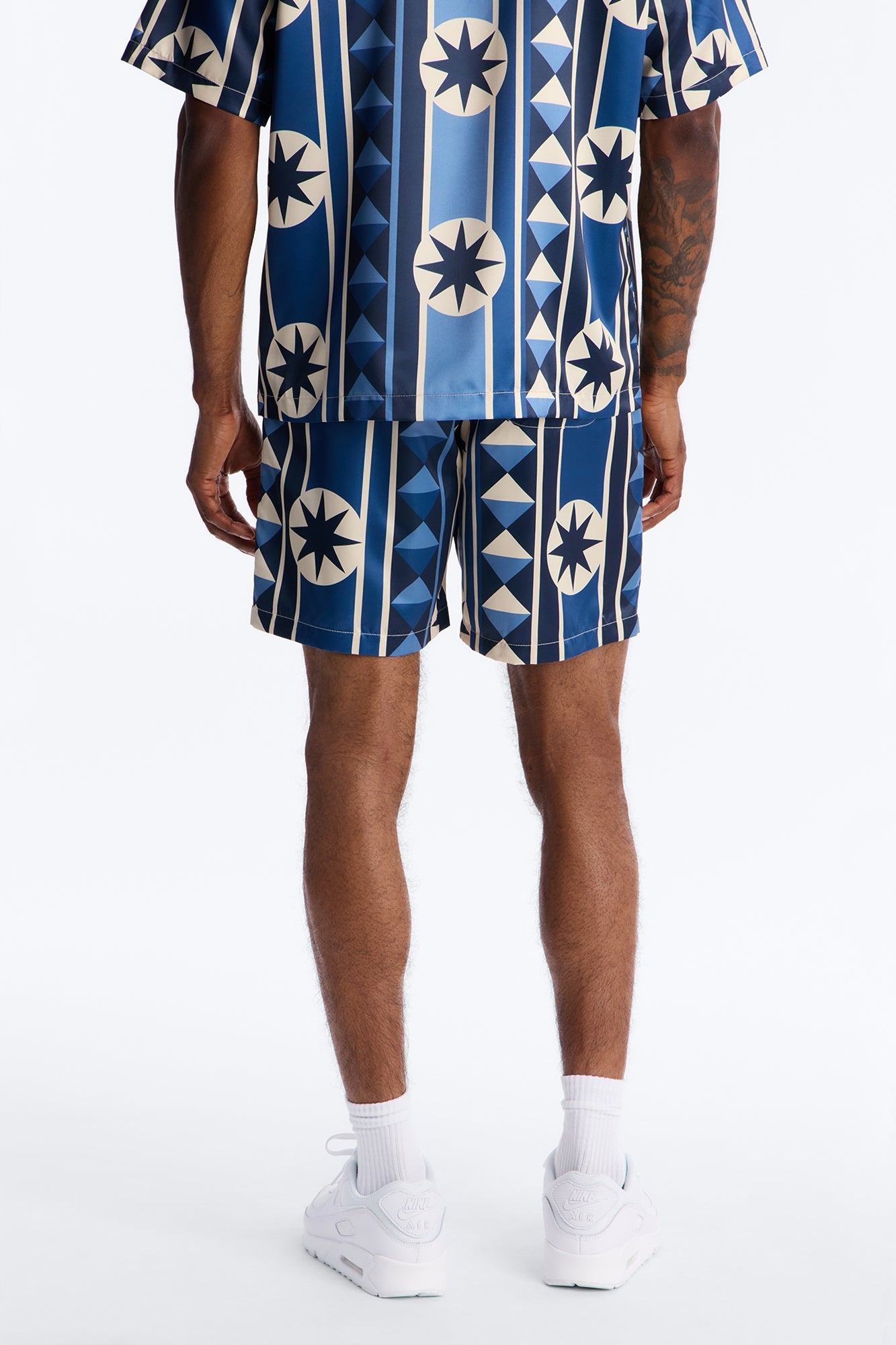 Toscana Geo Relaxed Short - Blue