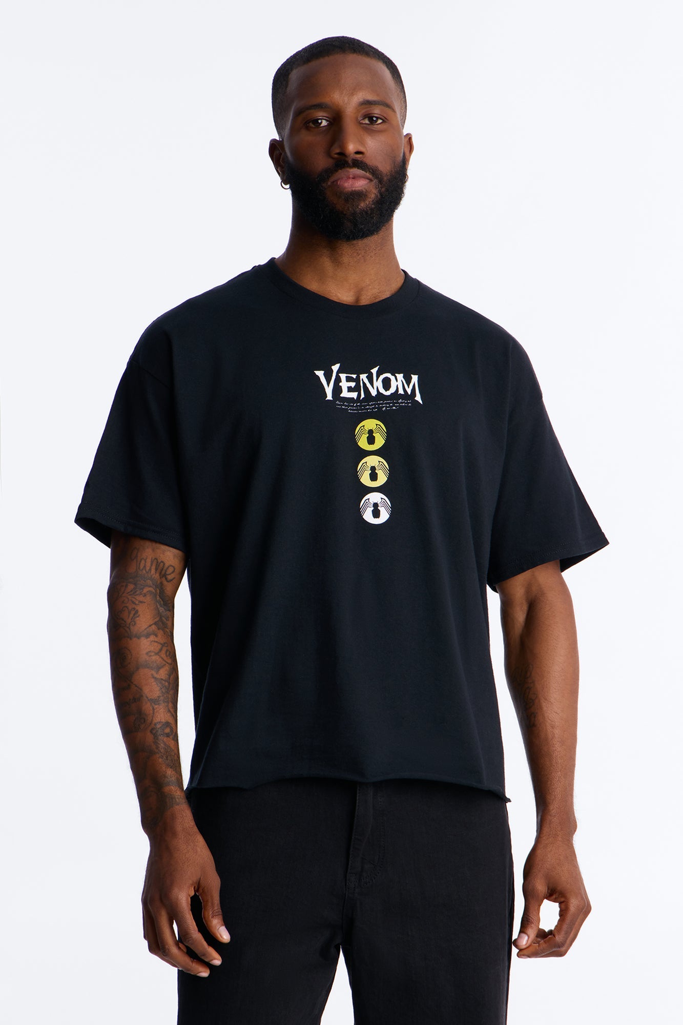 Venom The Anti Hero Boxy Short Sleeve Tee - Black