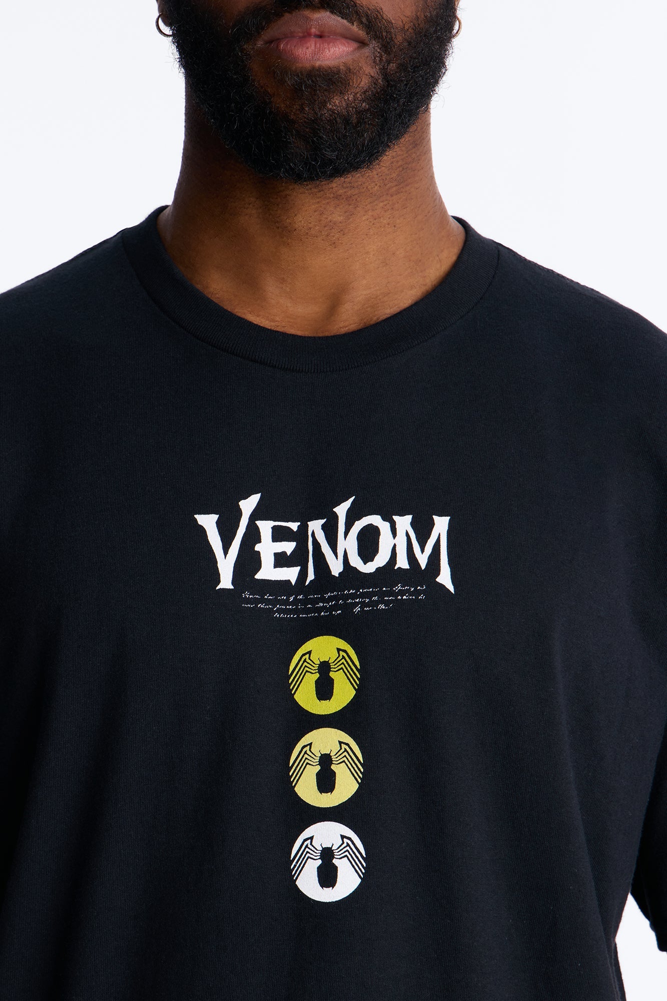 Venom The Anti Hero Boxy Short Sleeve Tee - Black