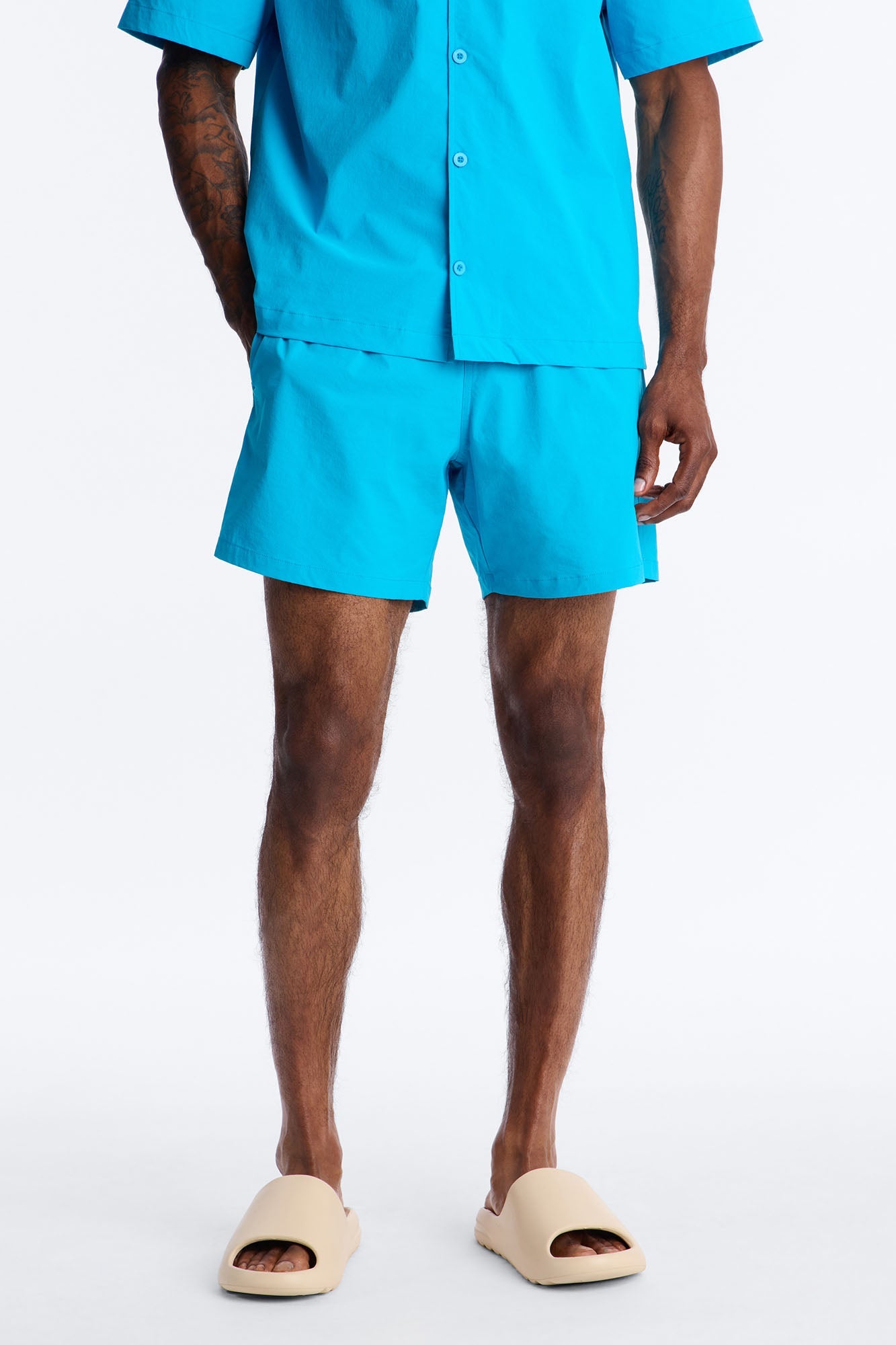 Montez Stretch Swim Trunk 6″ - Blue