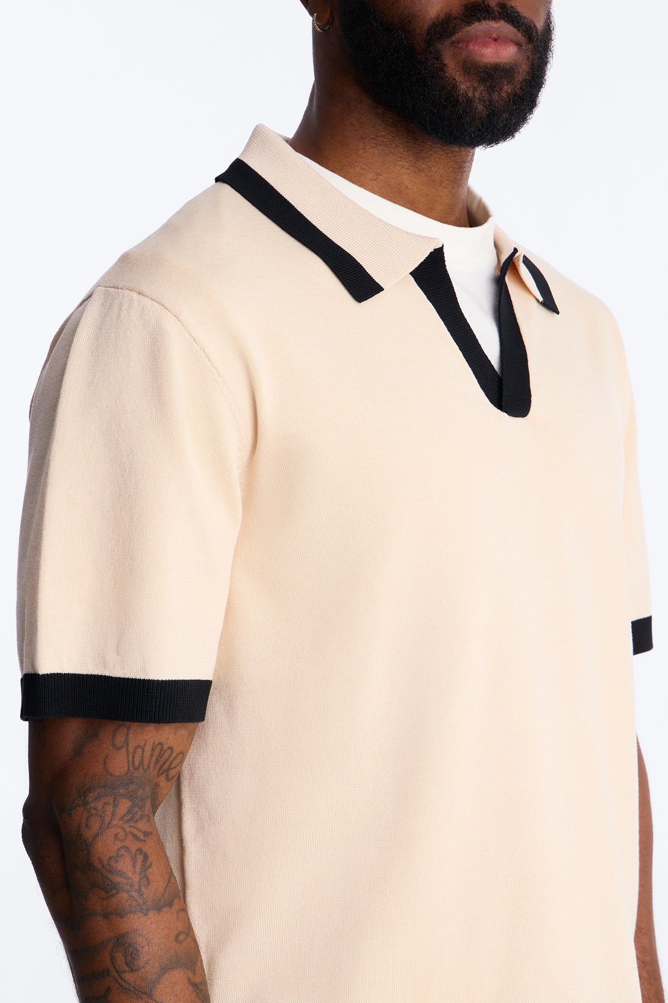 Rue Saint Johnny Collar Polo - Tan