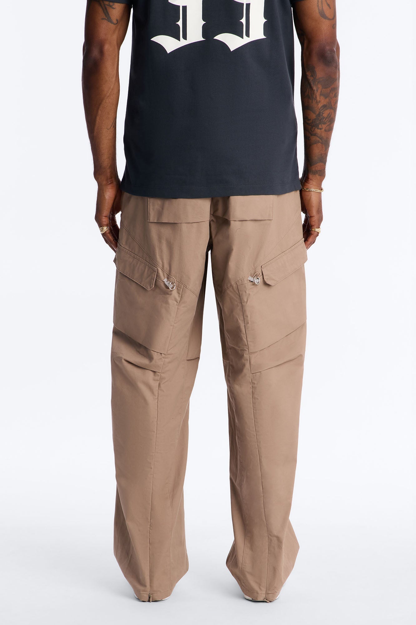 Barrel Accordion Pant - Brown