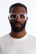 Prestige Matte Flat Top Sunglasses - Clear