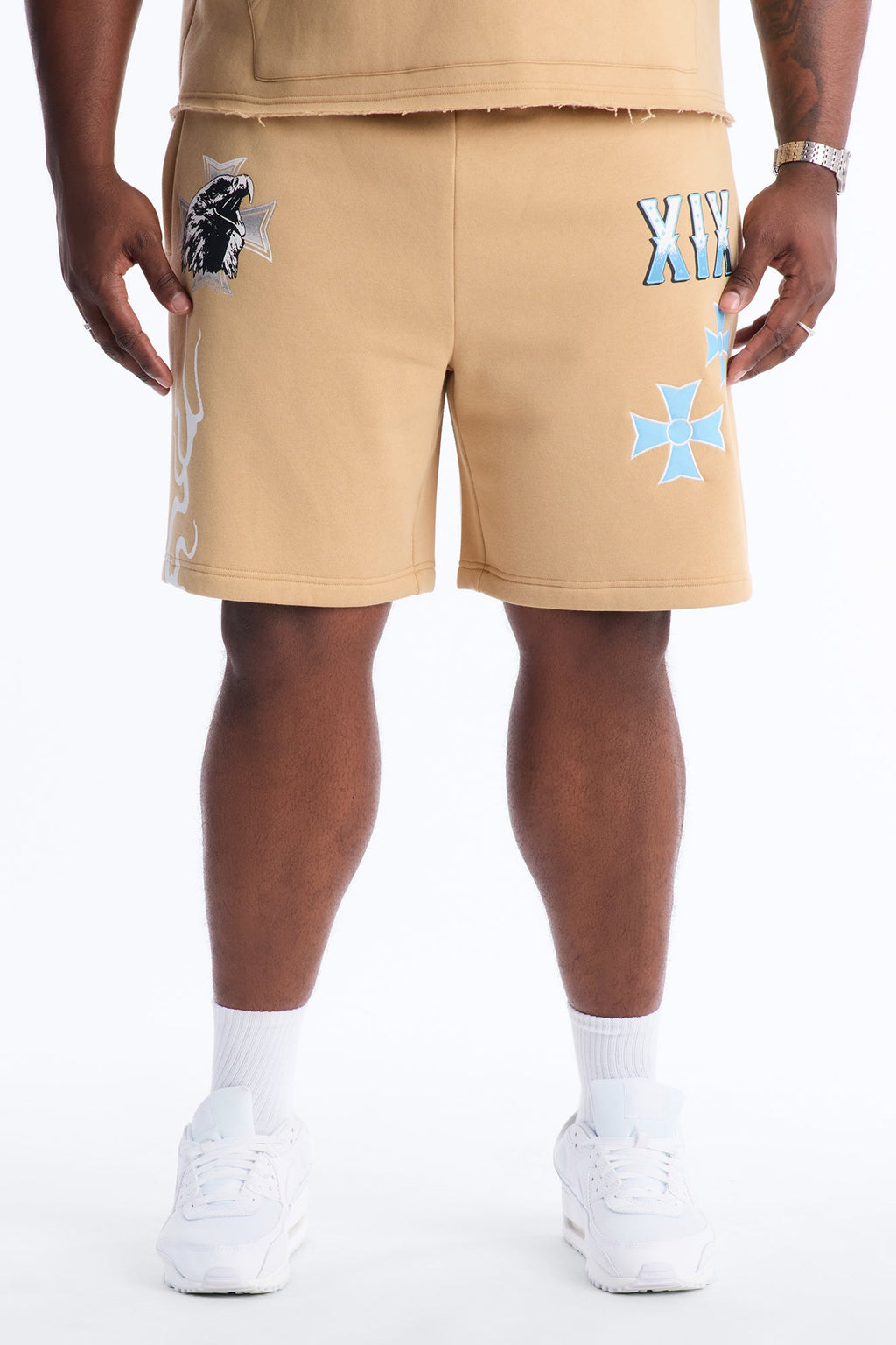 Eagles Fly Sweatshorts - Khaki