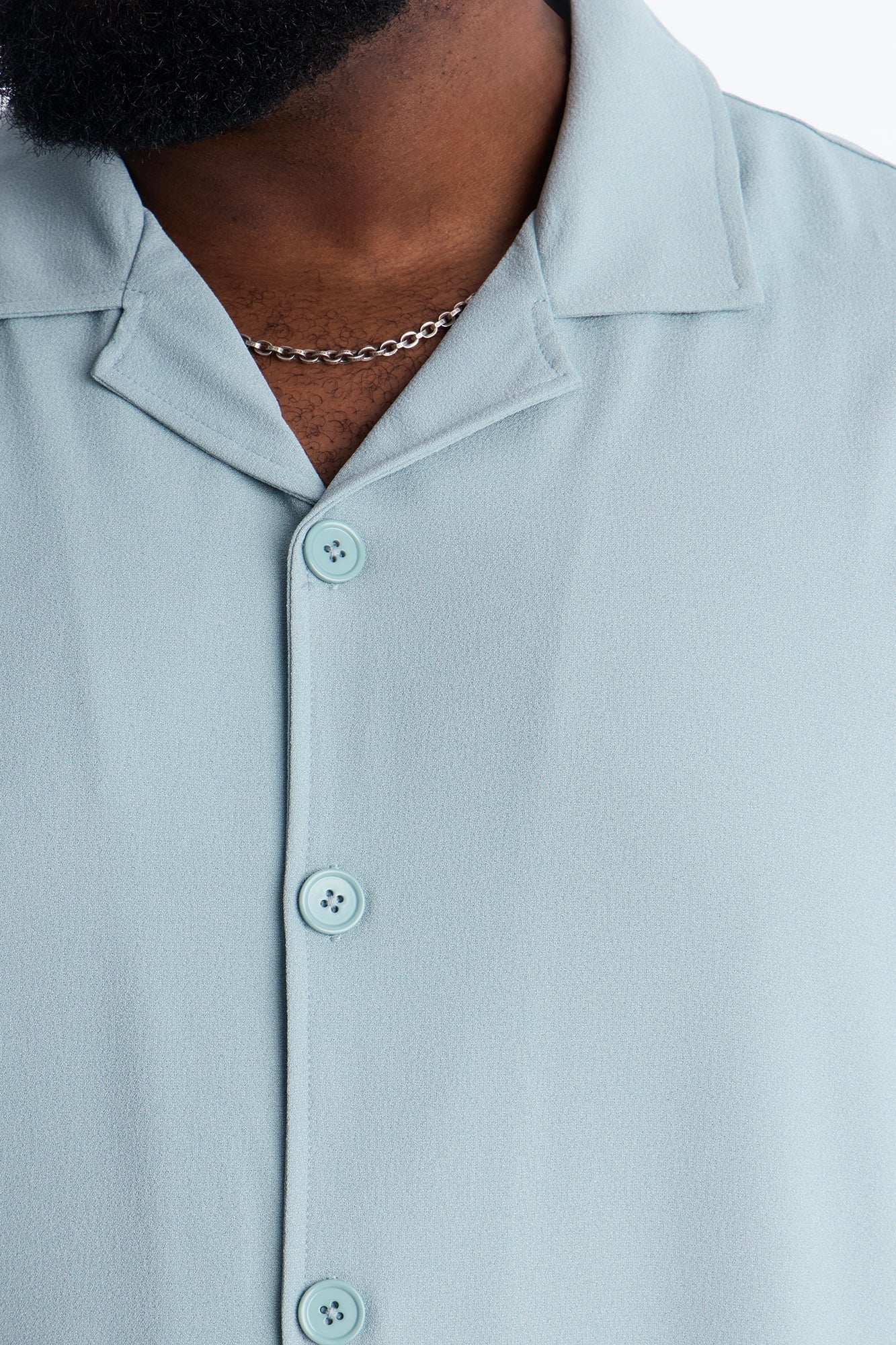 Golden Hour Short Sleeve Button Up - Slate Grey