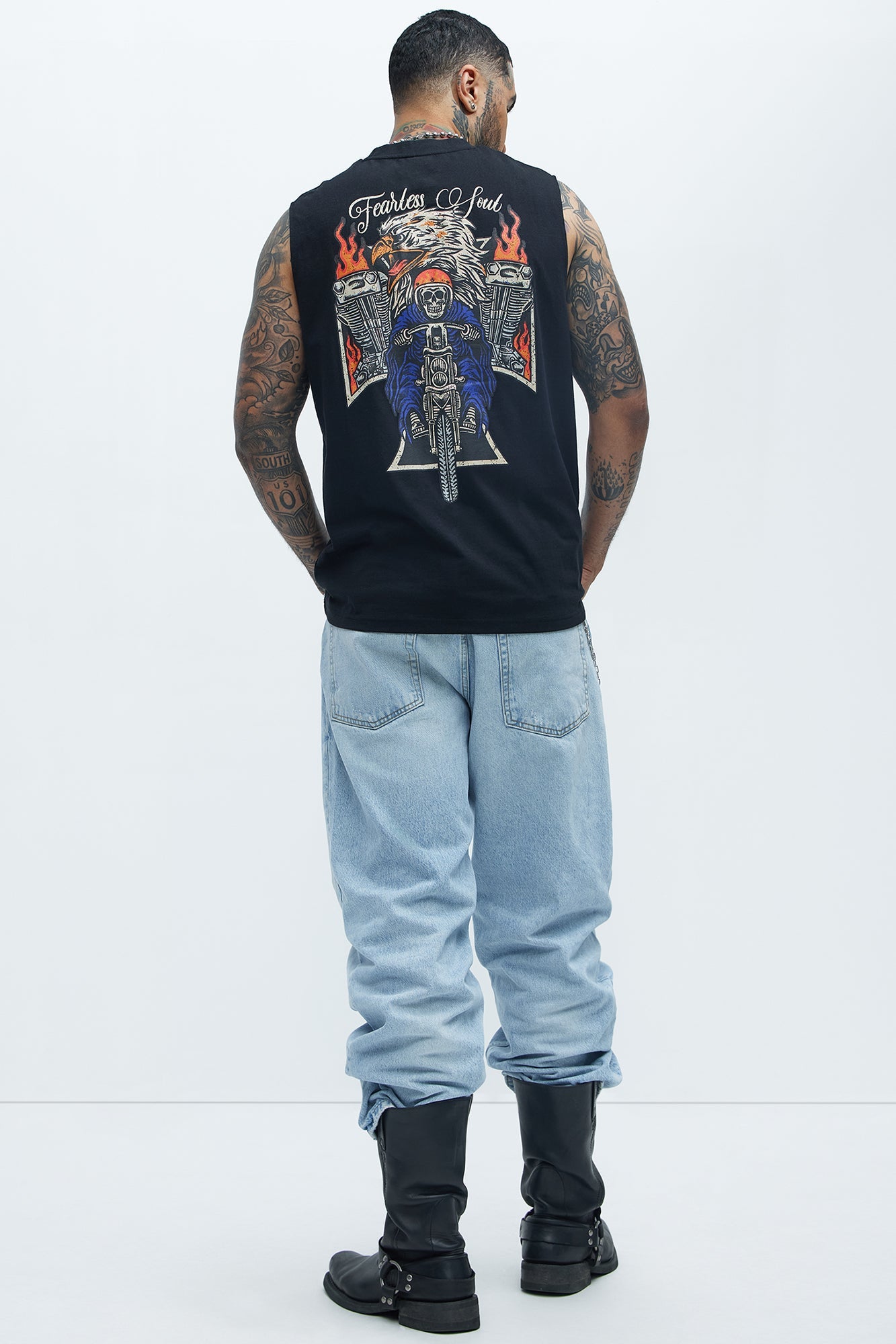 Fearless Soul Muscle Tee - Black