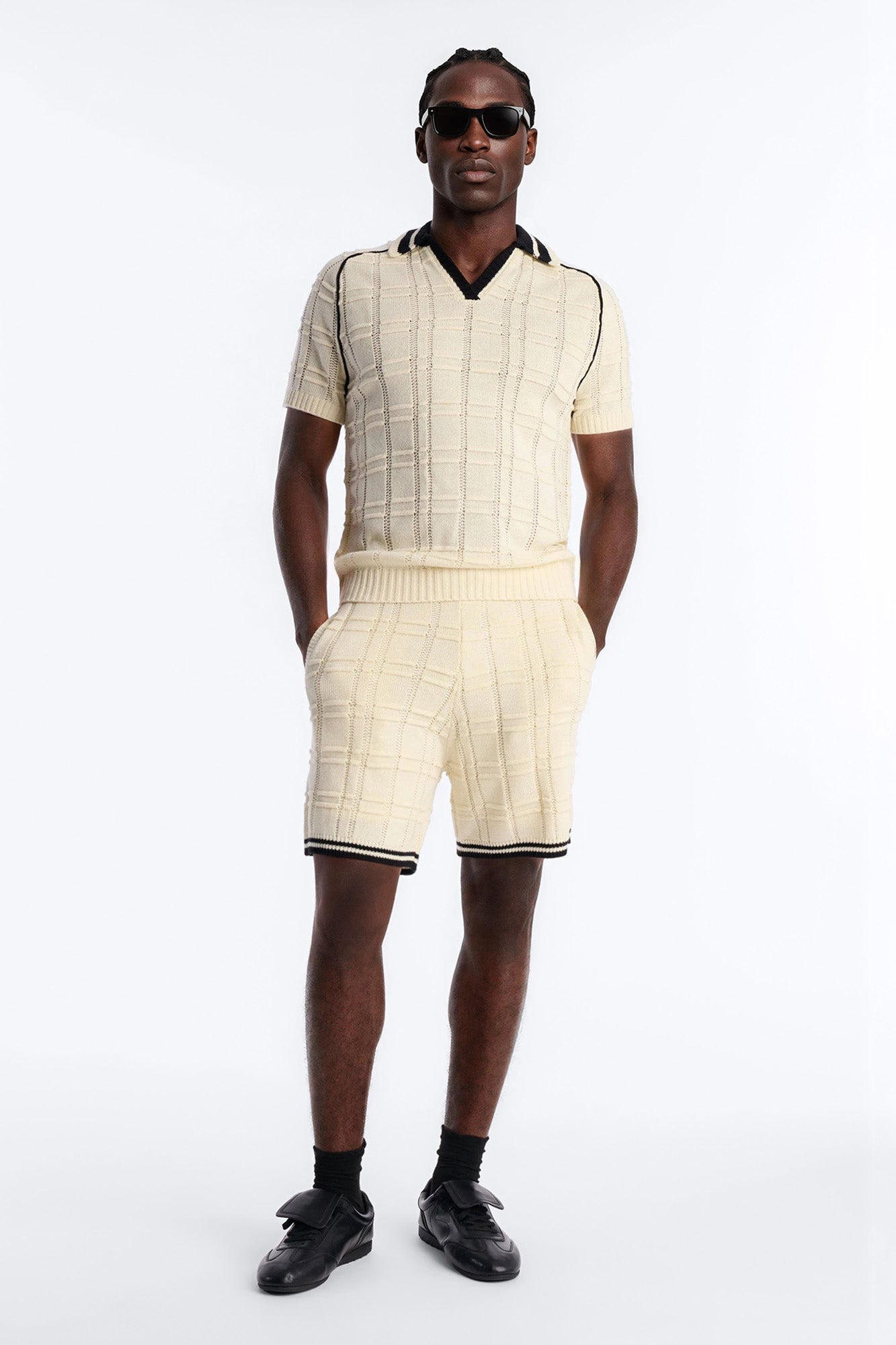 Relaxed Riviera Knit Short - Cream