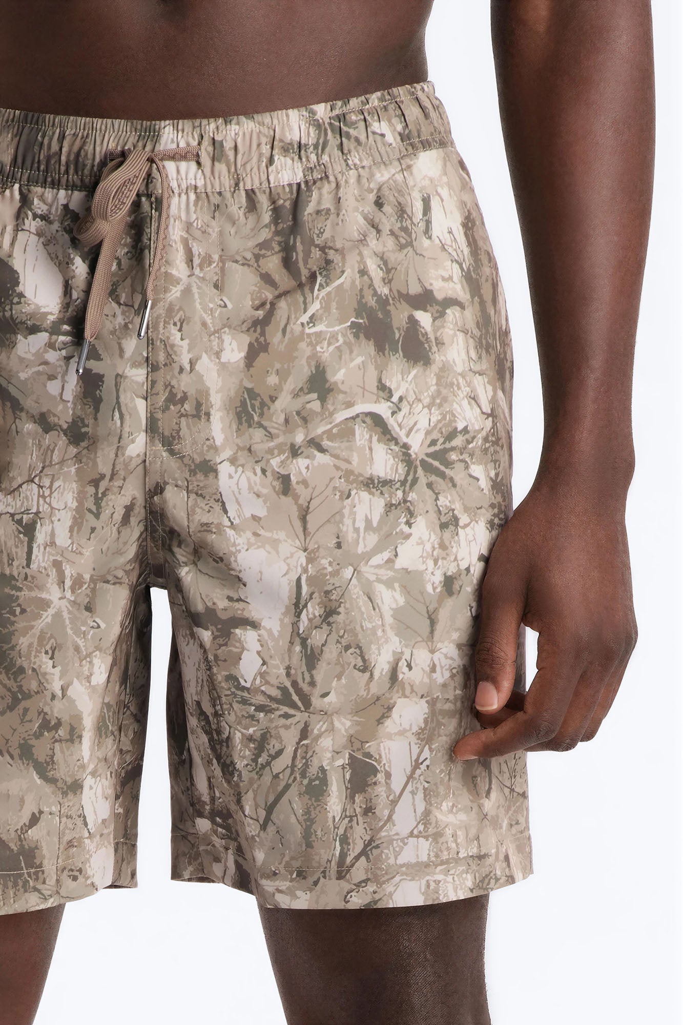 Washed Camo Printed Swim Trunk 7″ - Camouflage