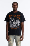 Savage Urban Outlaw Oversized Short Sleeve Tee - Black