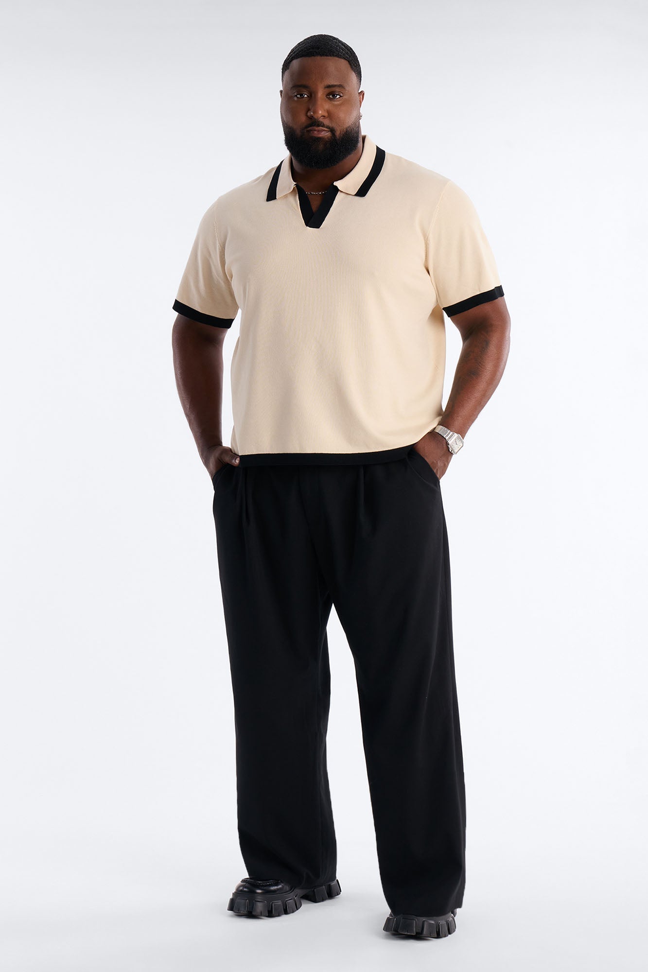 Rue Saint Johnny Collar Polo - Tan