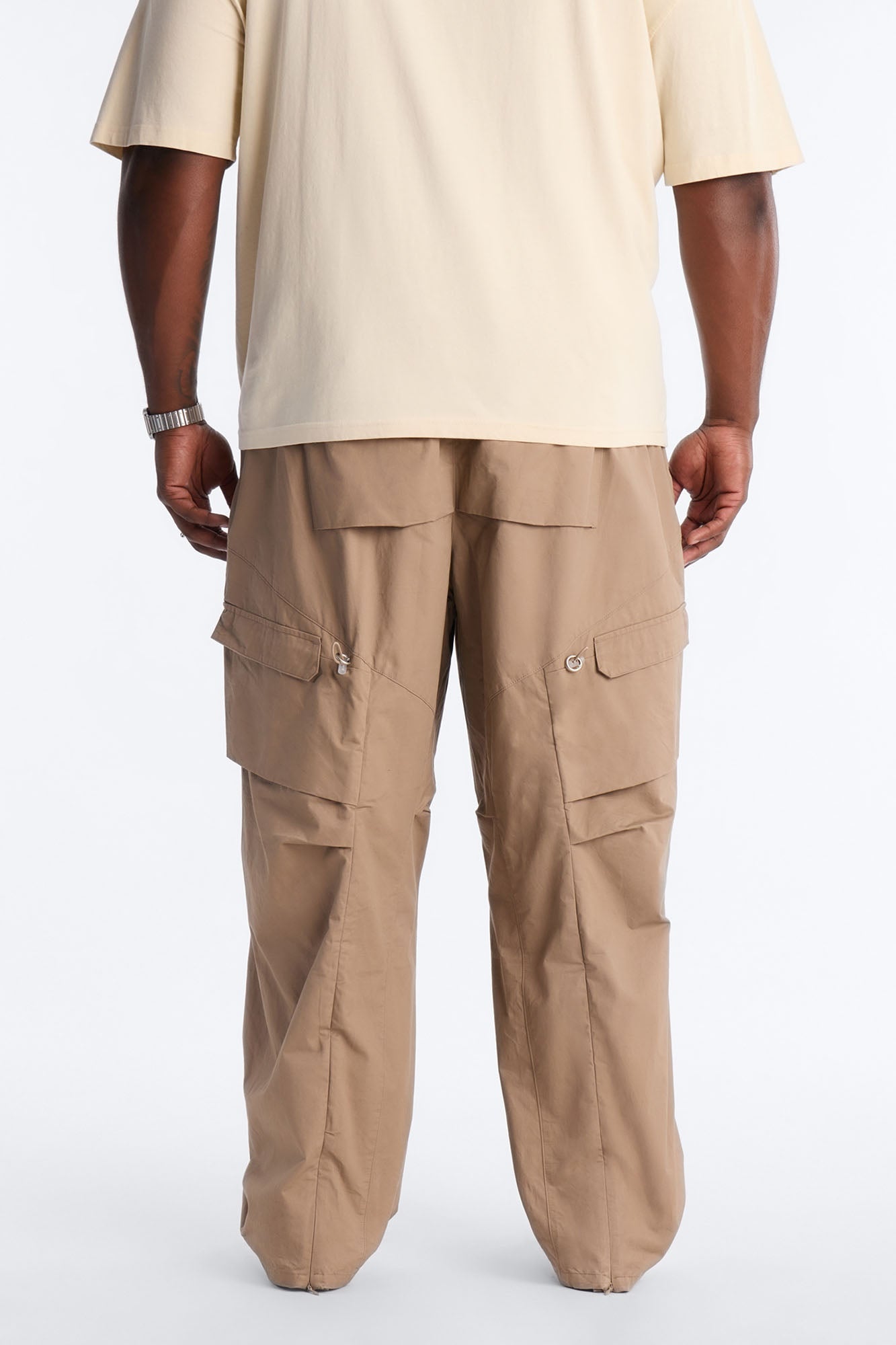 Barrel Accordion Pant - Brown