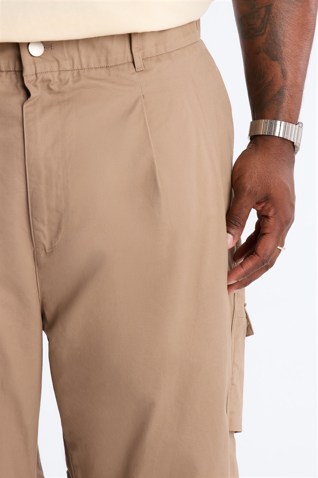 Barrel Accordion Pant - Brown