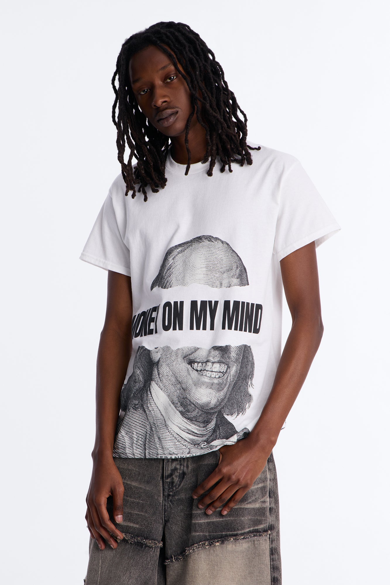 Hustle In My Blood Short Sleeve Tee - White