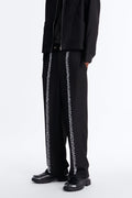 Baggy Pearl Cascade Trouser - Black