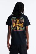 West Coast Choppers Cobra Puff Print Short Sleeve Tee - Black