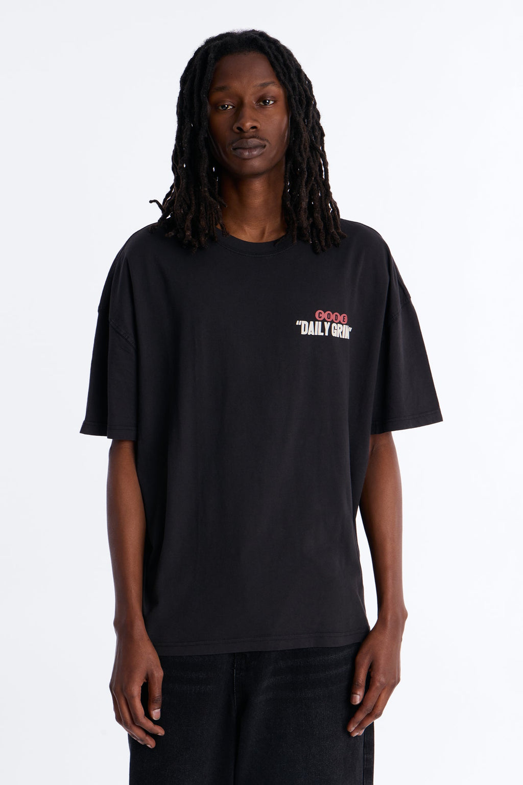 Daily Grind Oversized Short Sleeve Tee - Black Wash