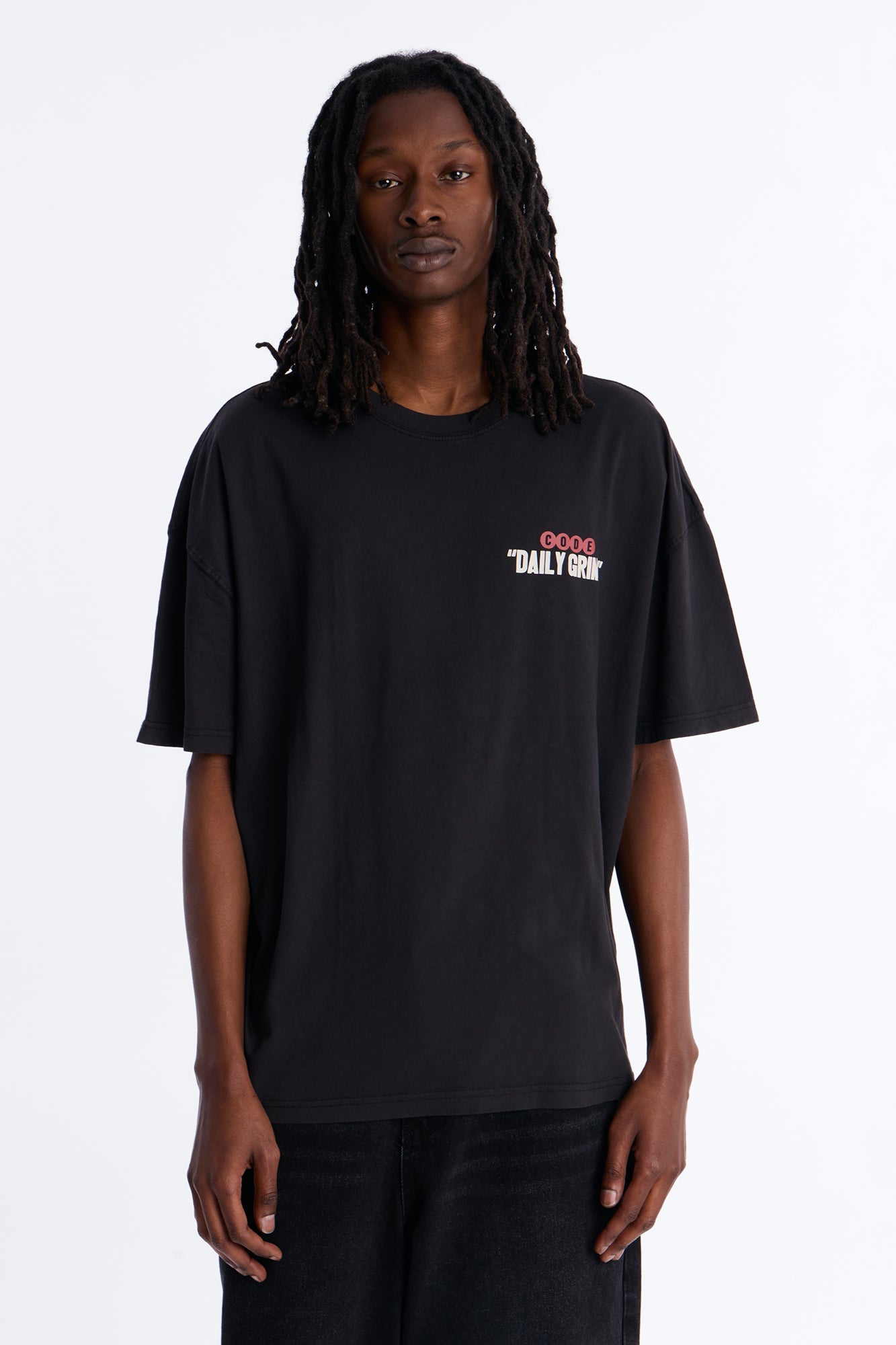 Daily Grind Oversized Short Sleeve Tee - Black Wash