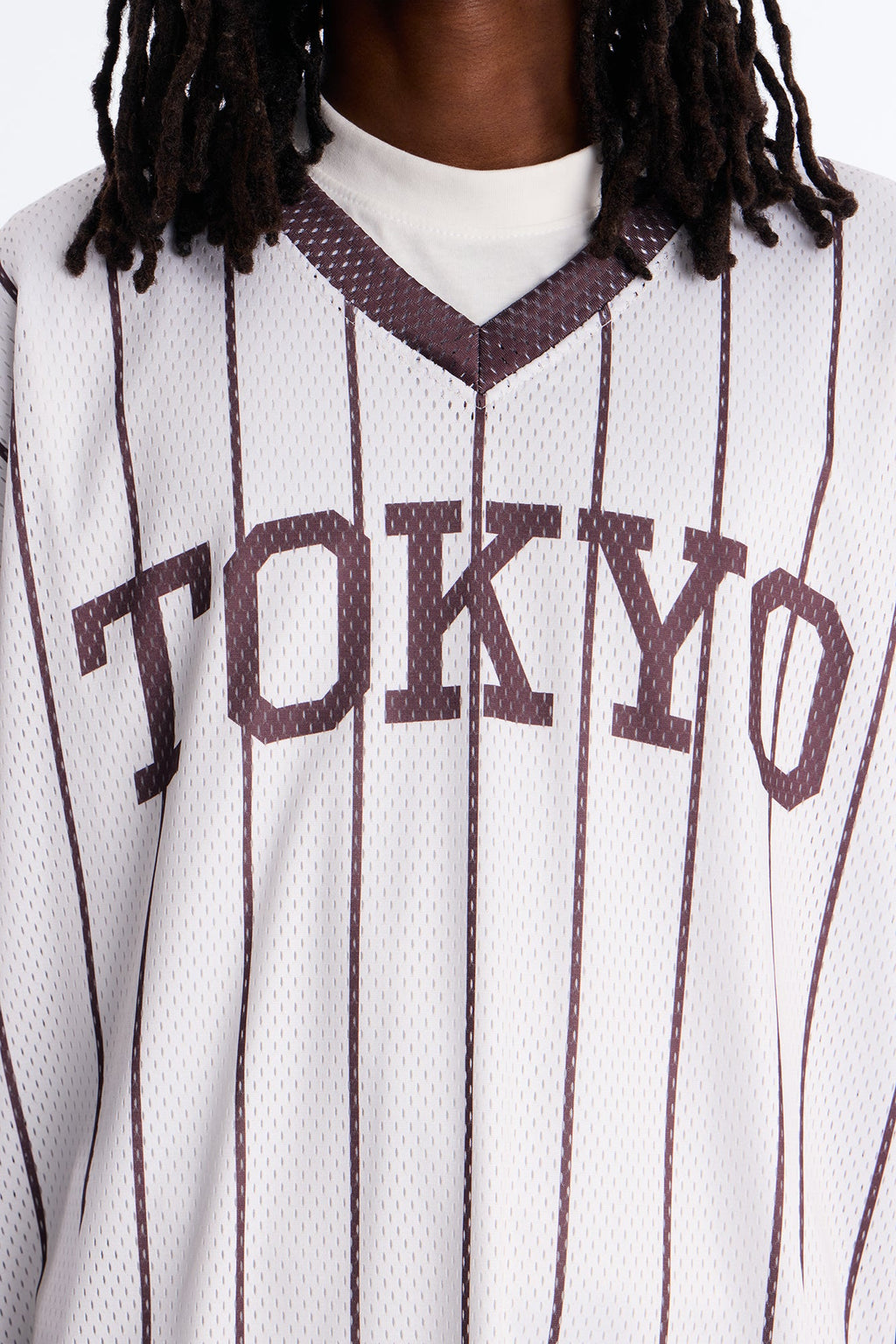 Jersey Fit Tokyo V-Neck Shirt - White