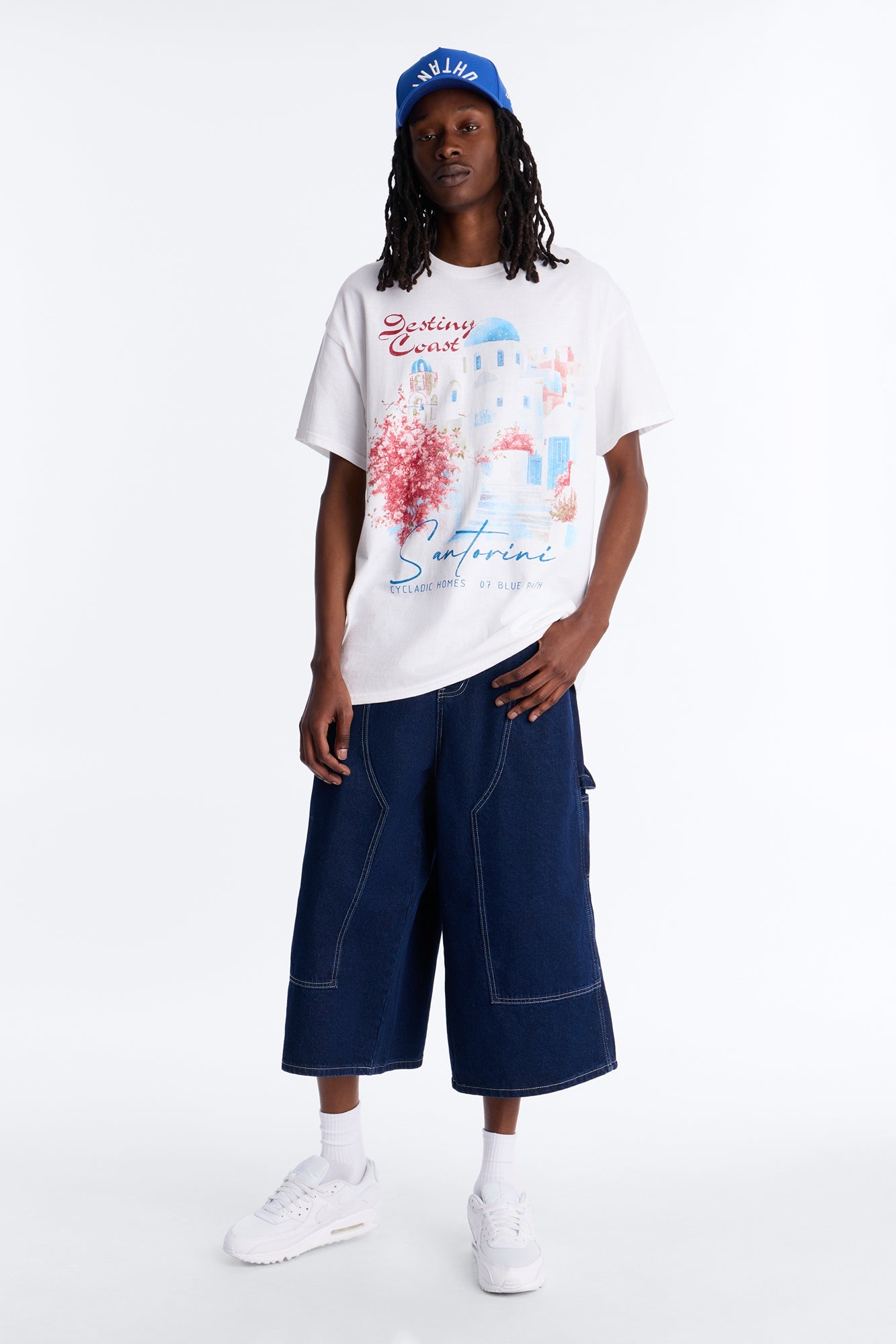 Destiny Coast Oversized Short Sleeve Tee - White