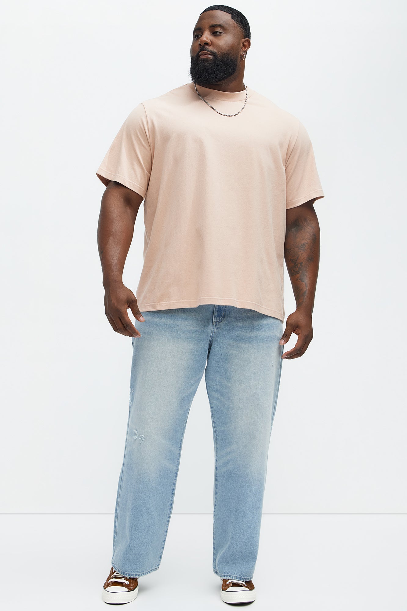Oversized Heavyweight Tee 240GSM - Mauve