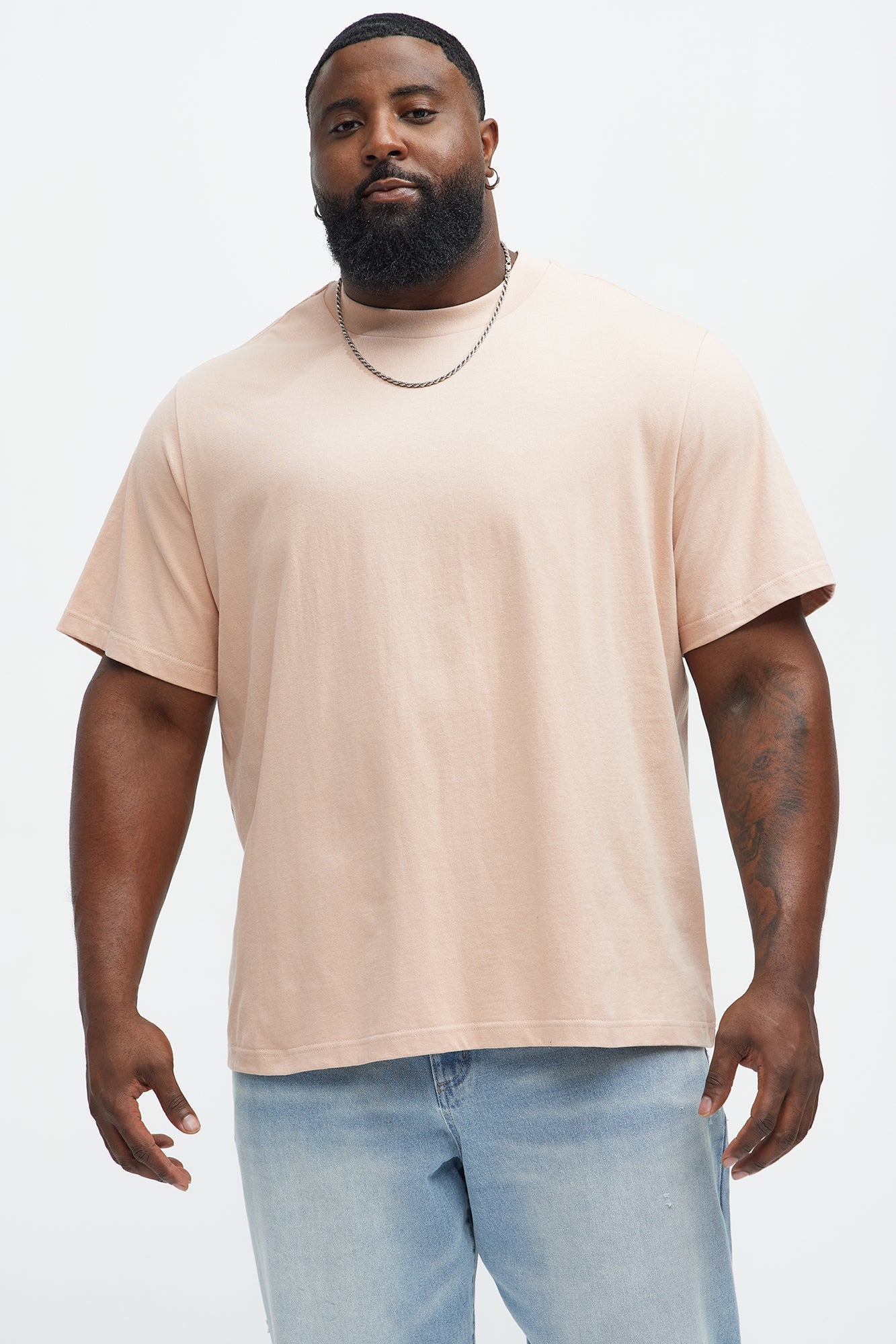 Oversized Heavyweight Tee 240GSM - Mauve
