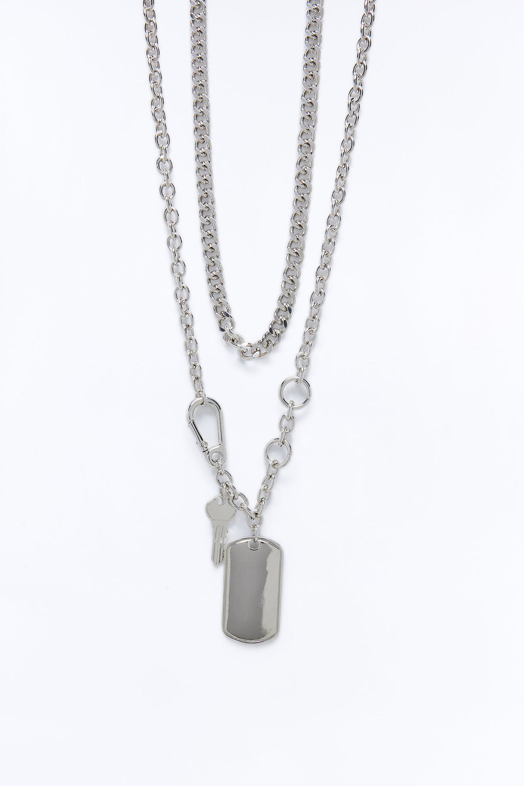 Vault Breaker Necklace Set - Silver